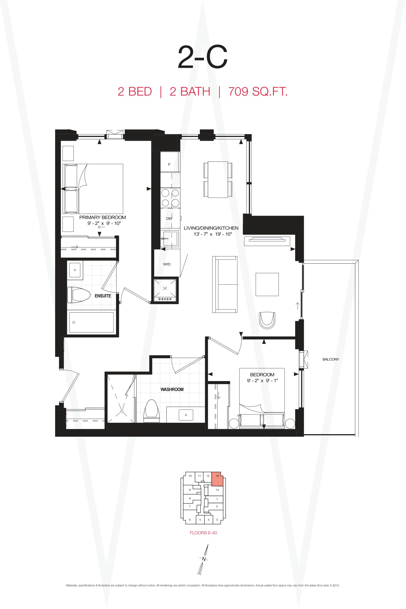 2-C floor plan