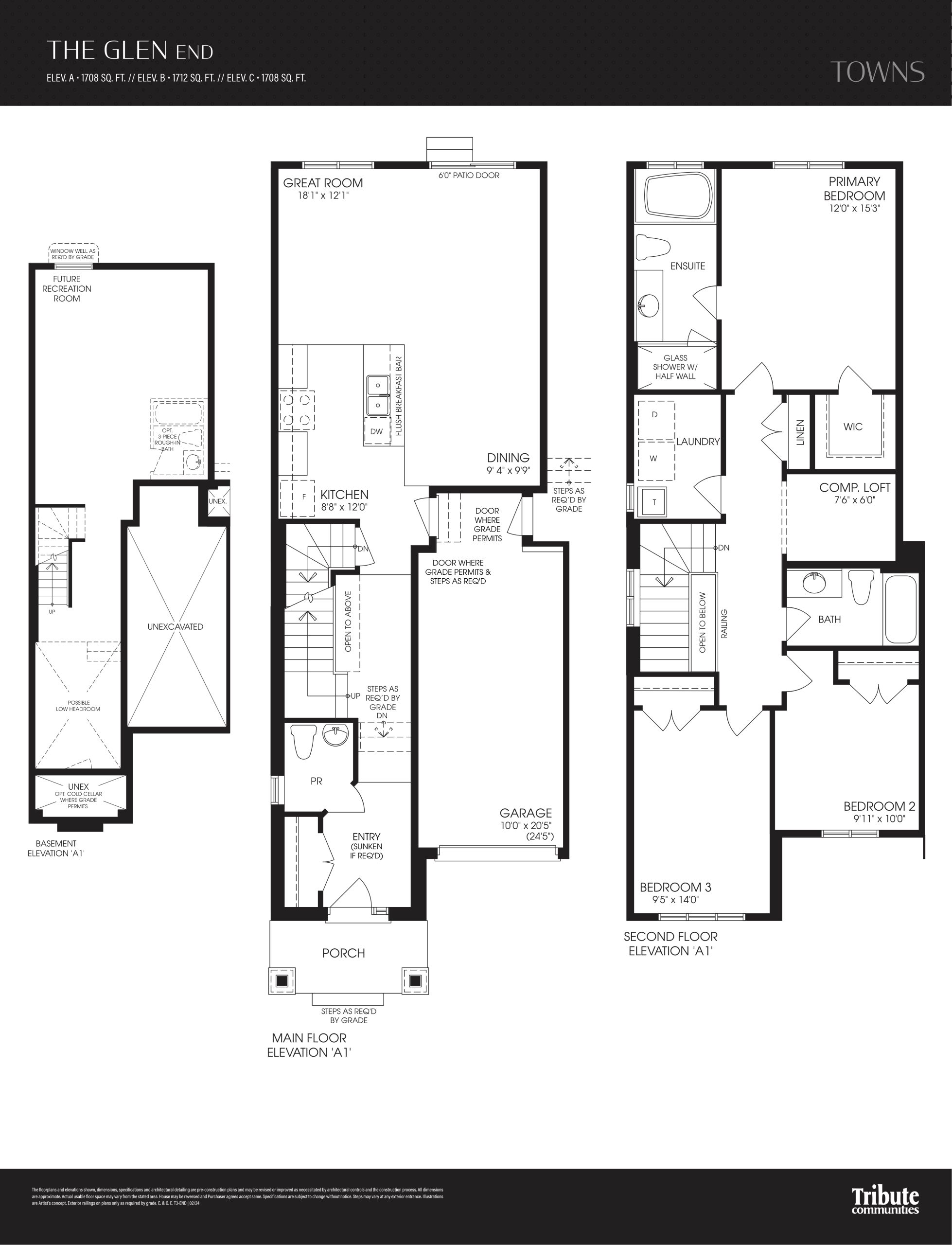 The Glen - End floor plan
