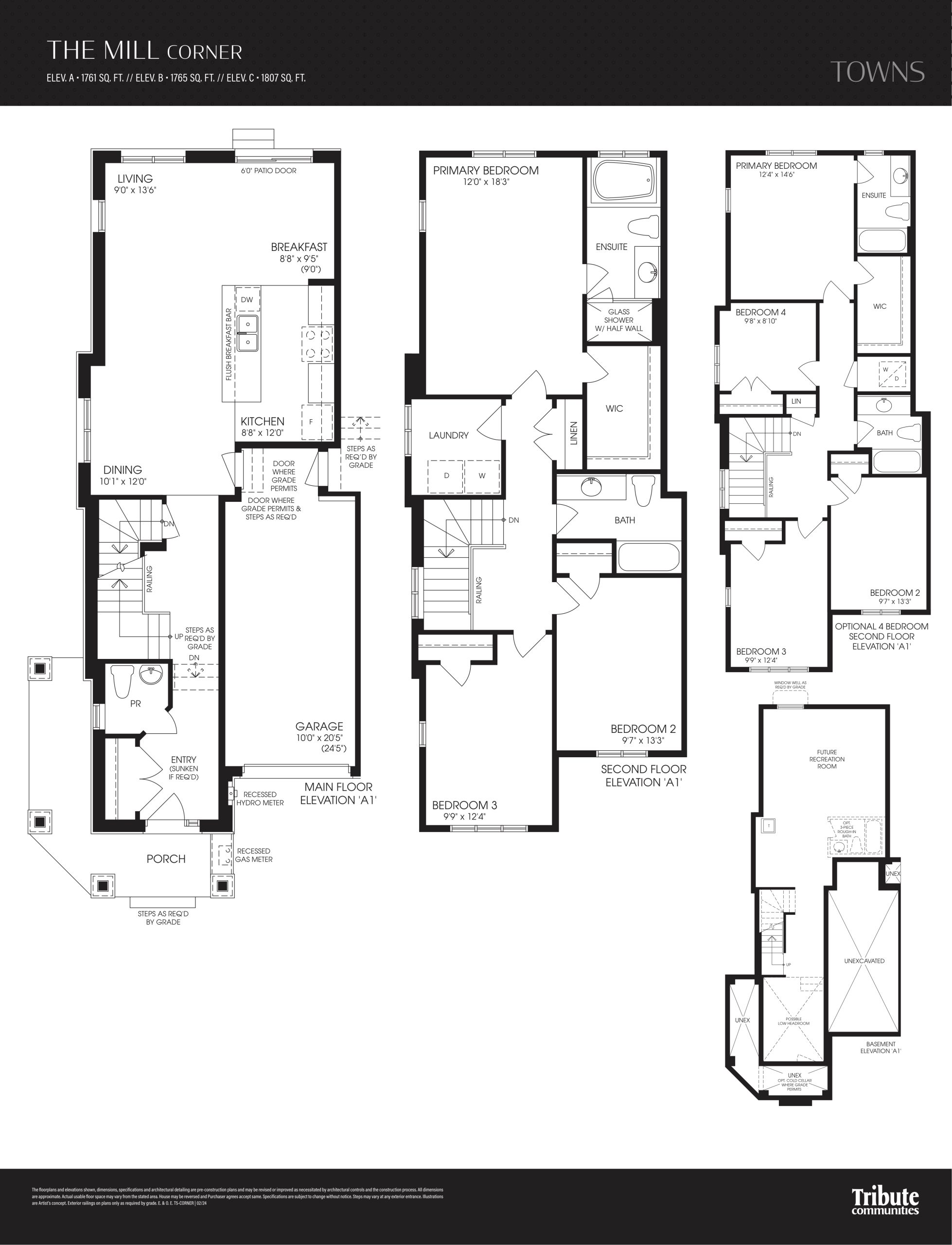 The Mill - Corner floor plan