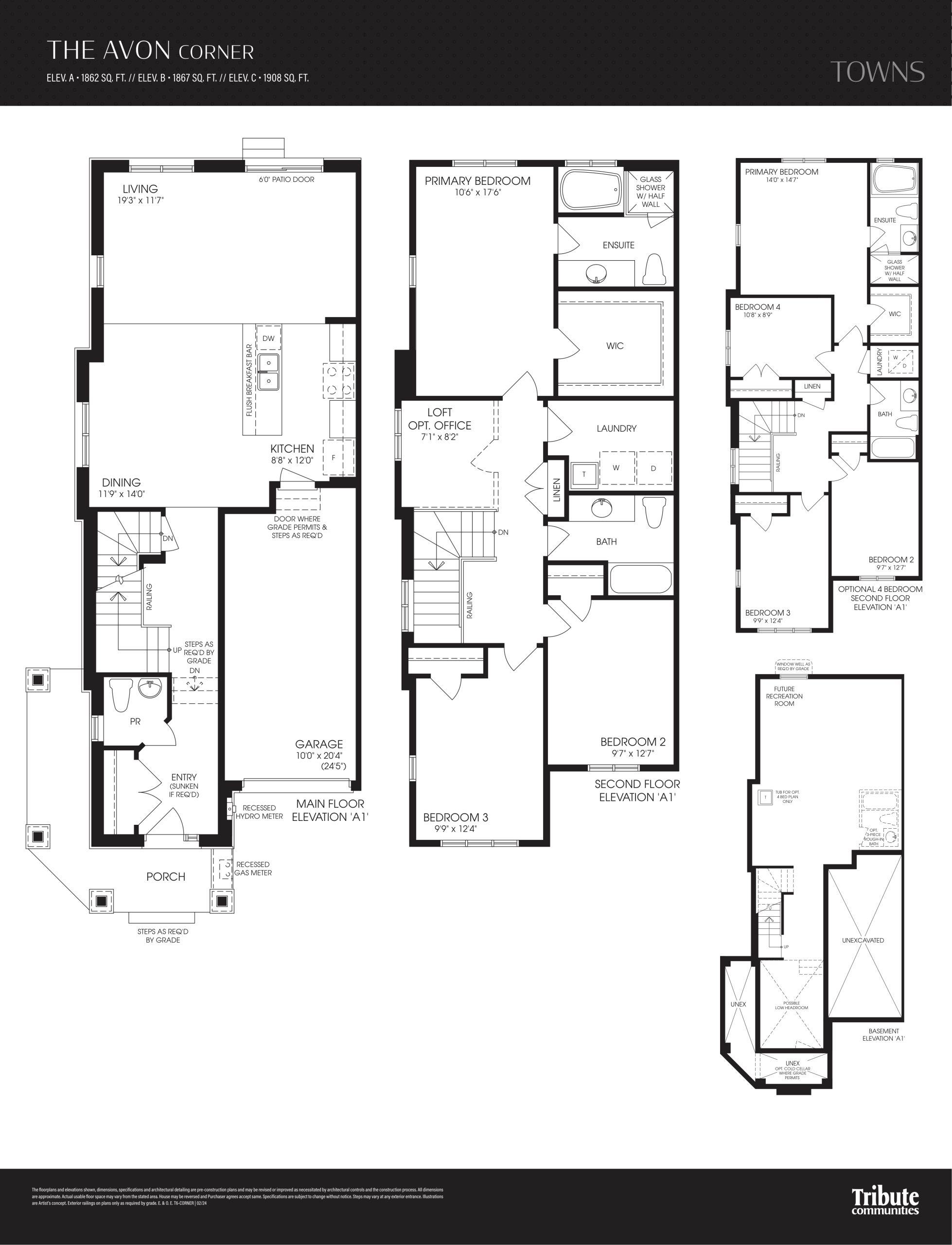The Avon - Corner floor plan