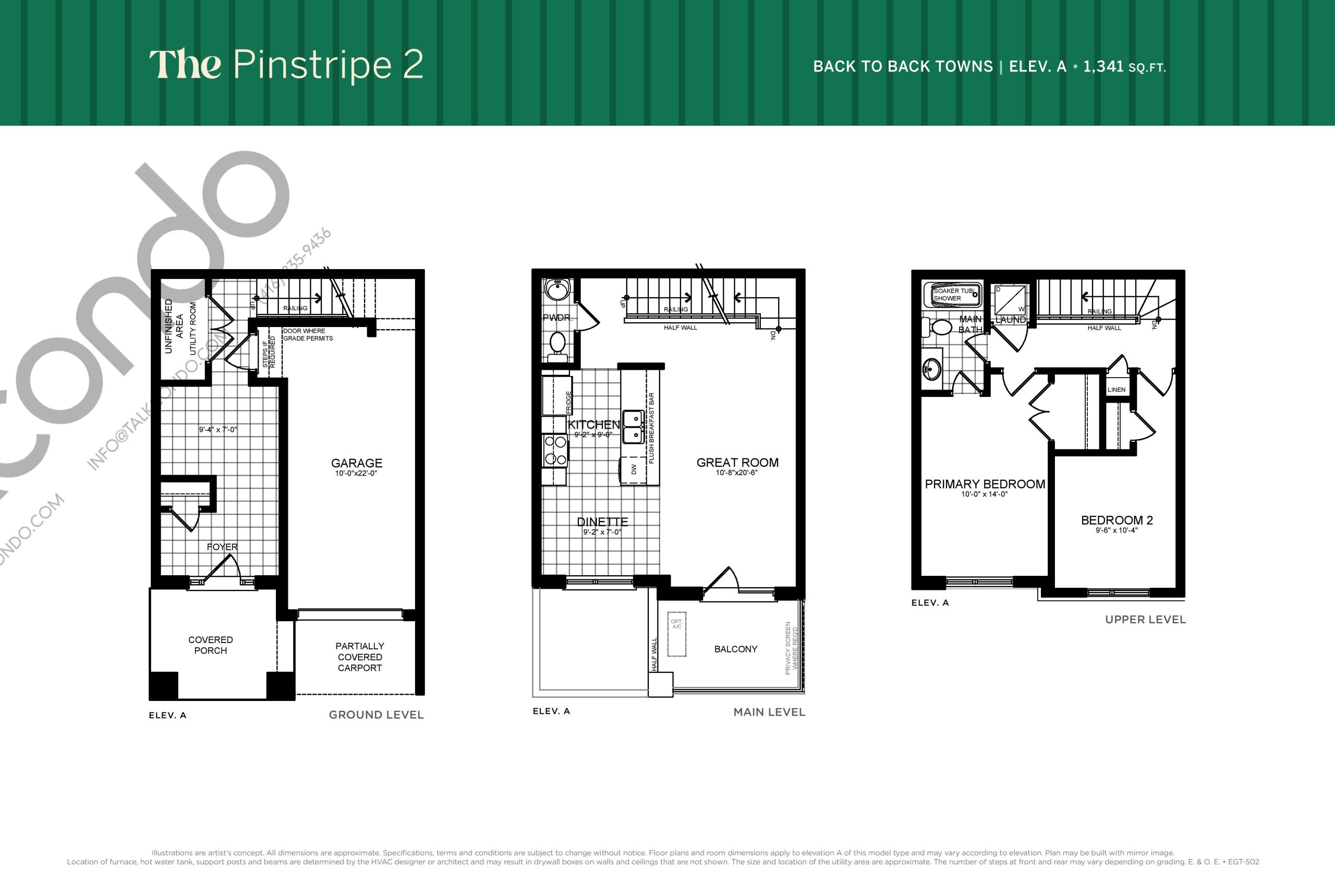 The Pinstripe 2 floor plan