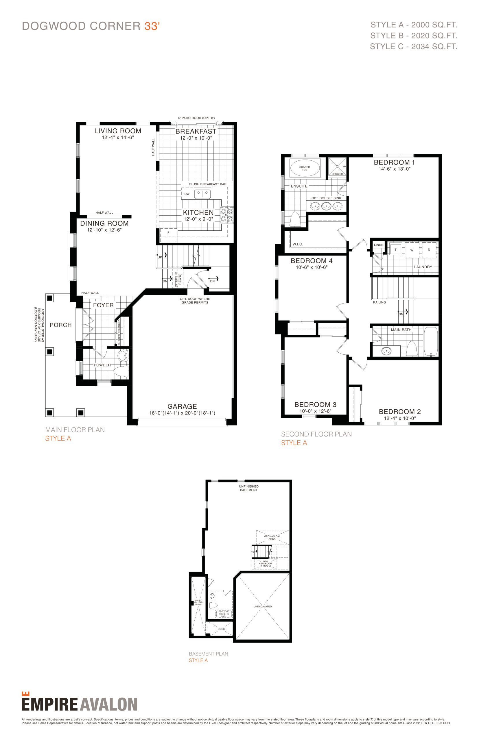 Dogwood Corner 33' floor plan