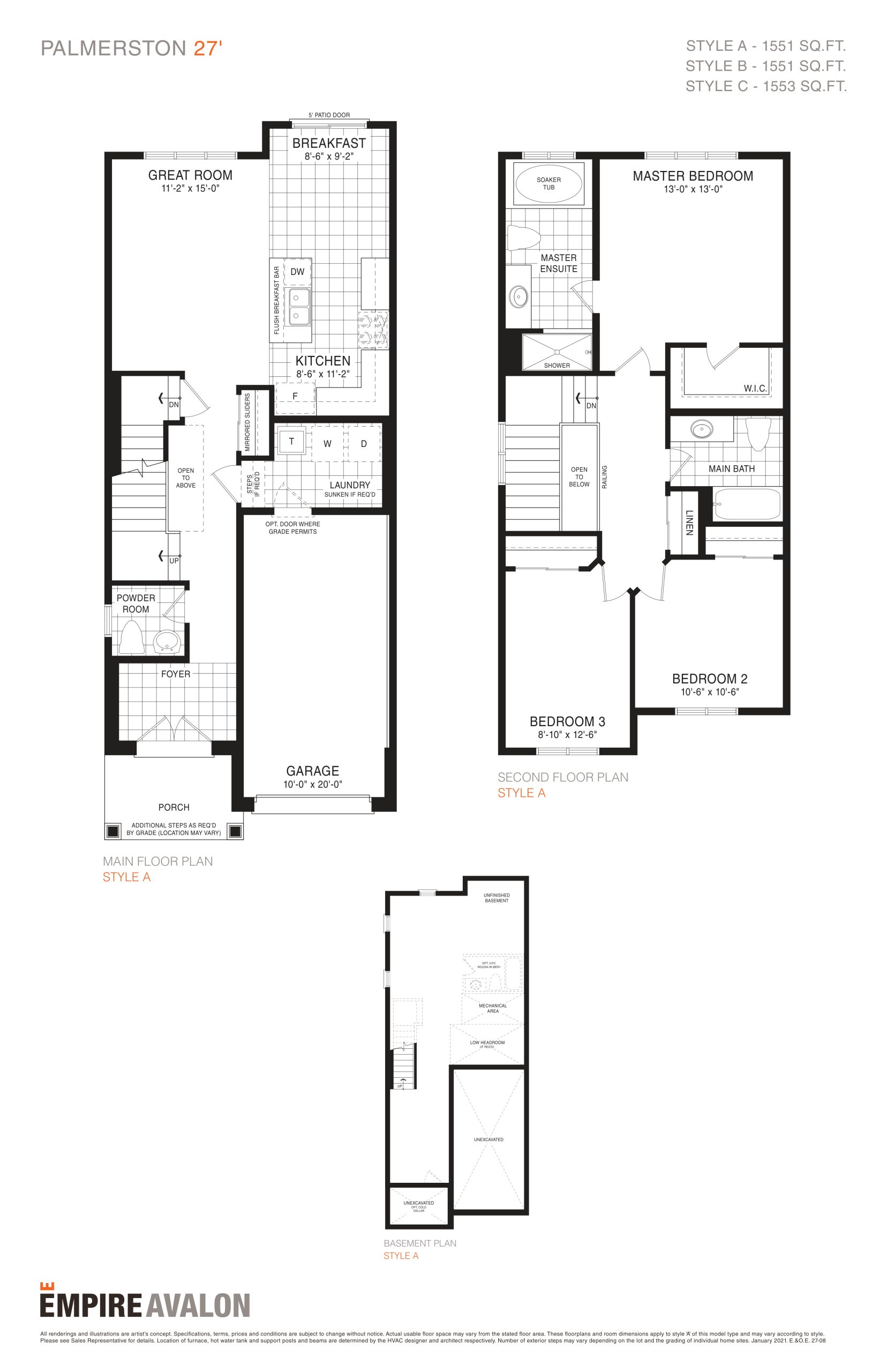 Palmerston 27' floor plan