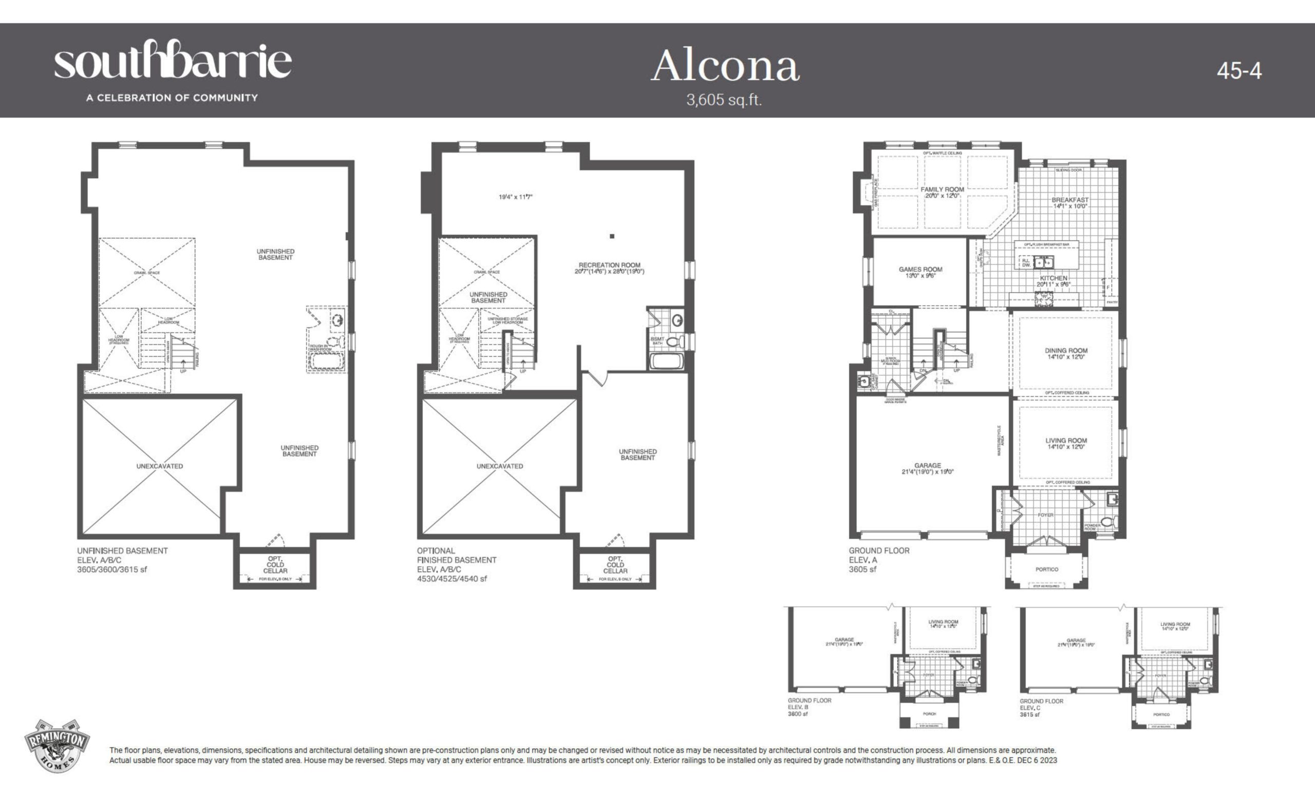 Alcona (Basement/Ground Floor) floor plan