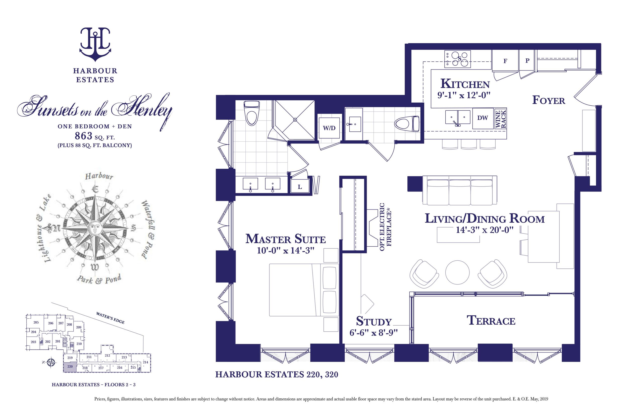 Sunsets on the Henley - Harbour Estates floor plan