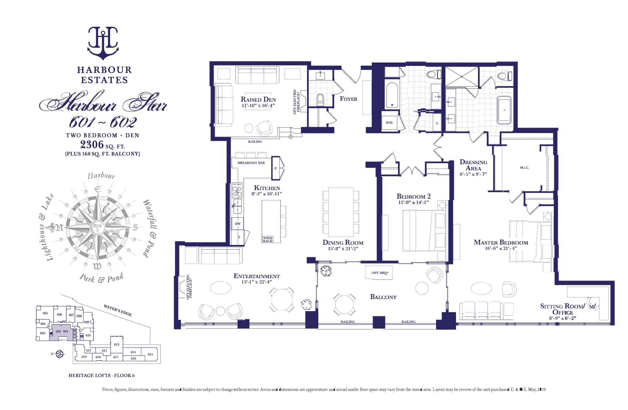 Harbour Star (601 & 602) - Harbour Estates floor plan