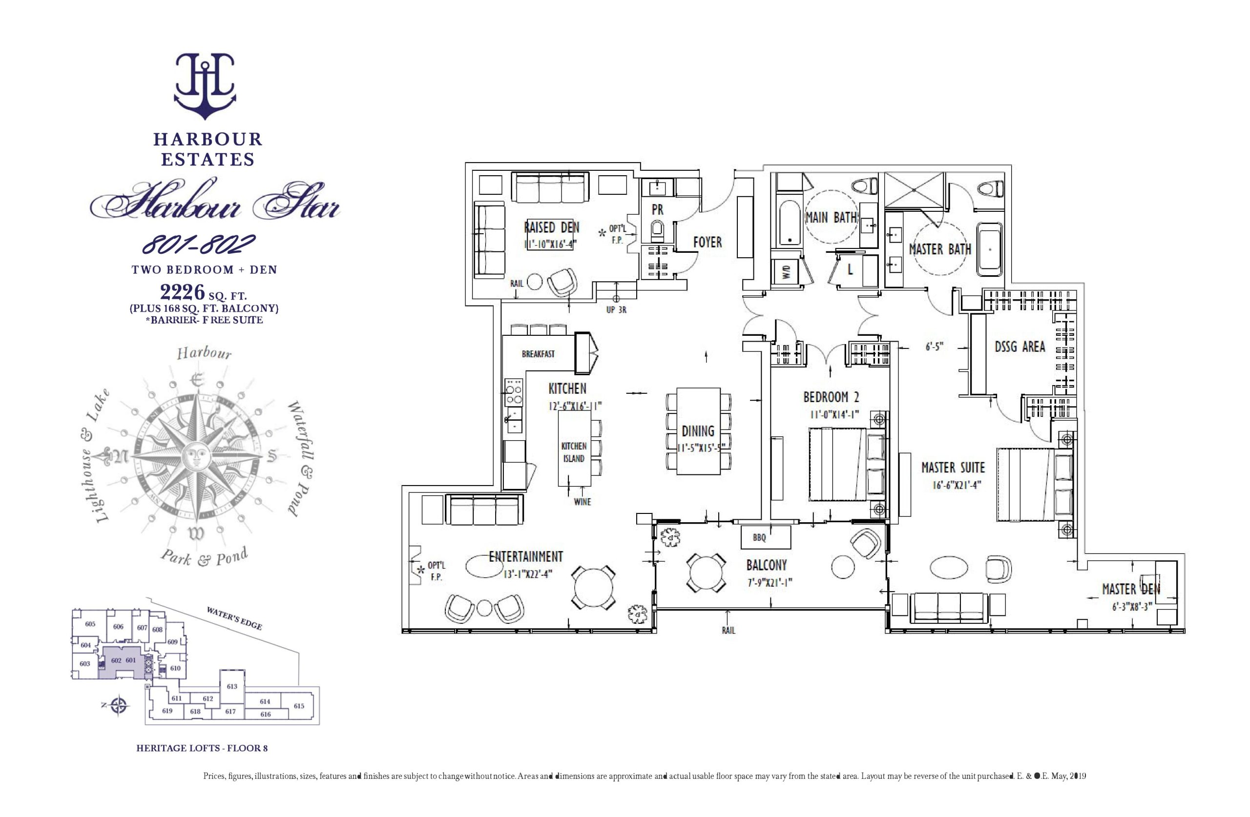 Harbour Star (801 & 802) - Harbour Estates floor plan