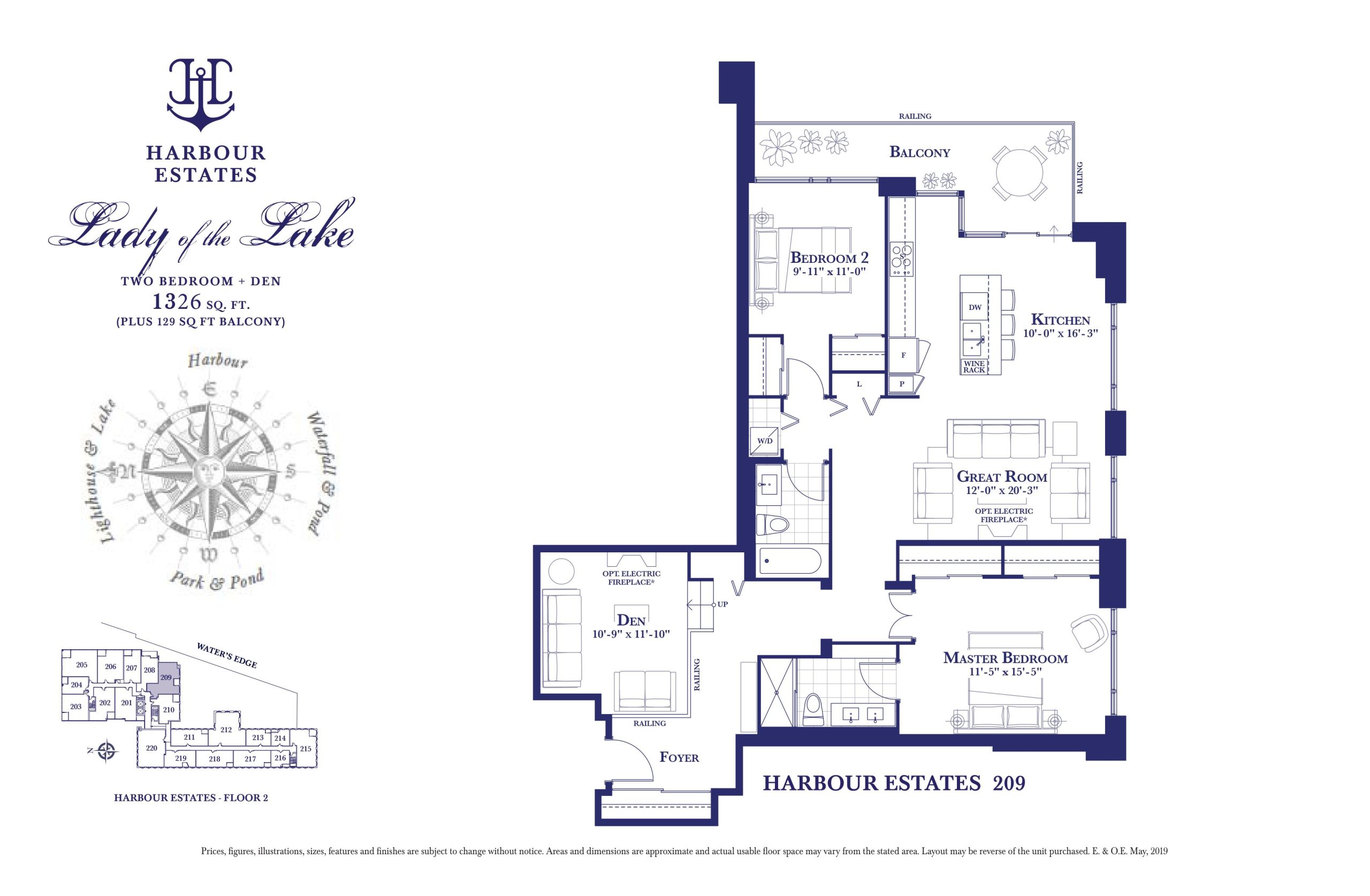 Lady of the Lake - Harbour Estates floor plan