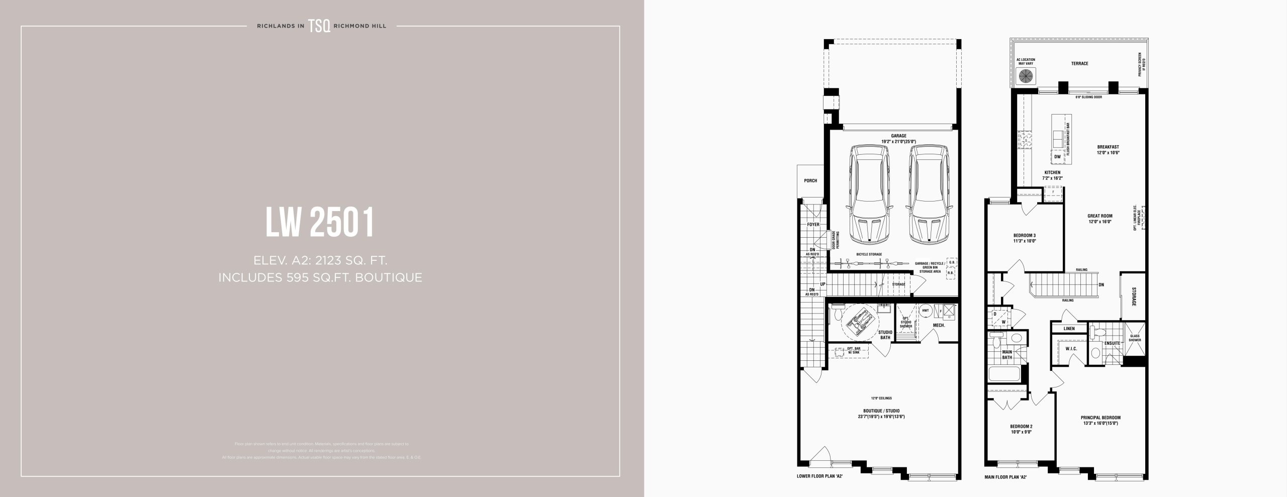 LW 2501 - Elev. A2 floor plan