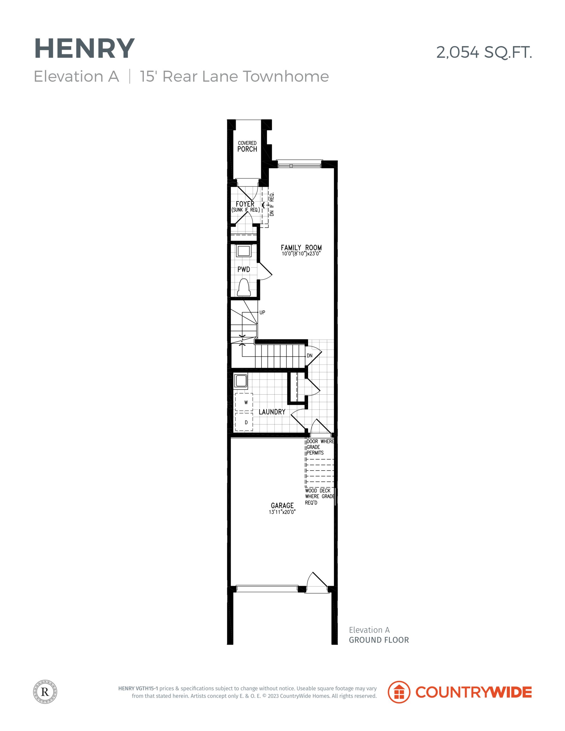 Henry - Elev. A (Ground Floor) floor plan