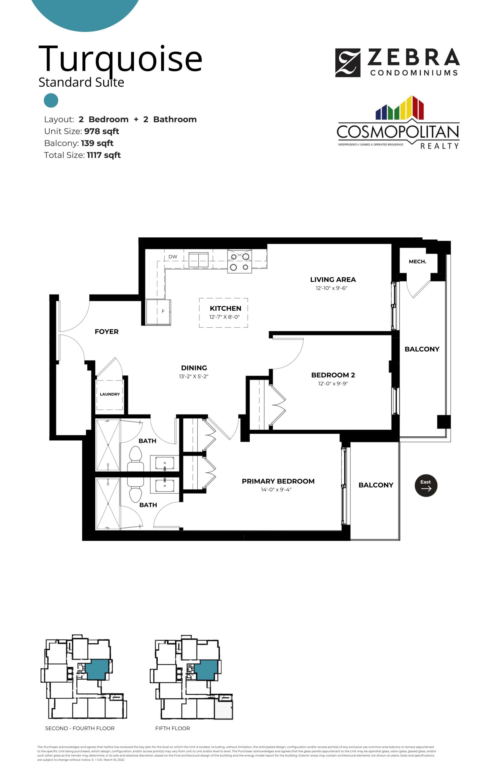 Turquoise floor plan