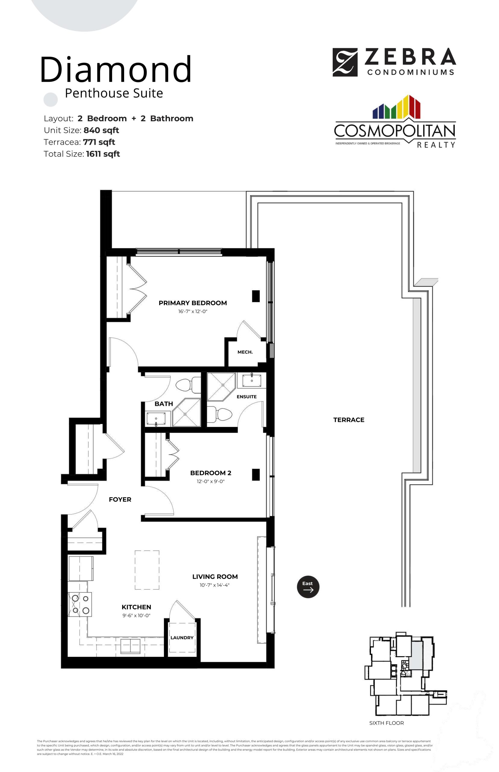 Diamond floor plan