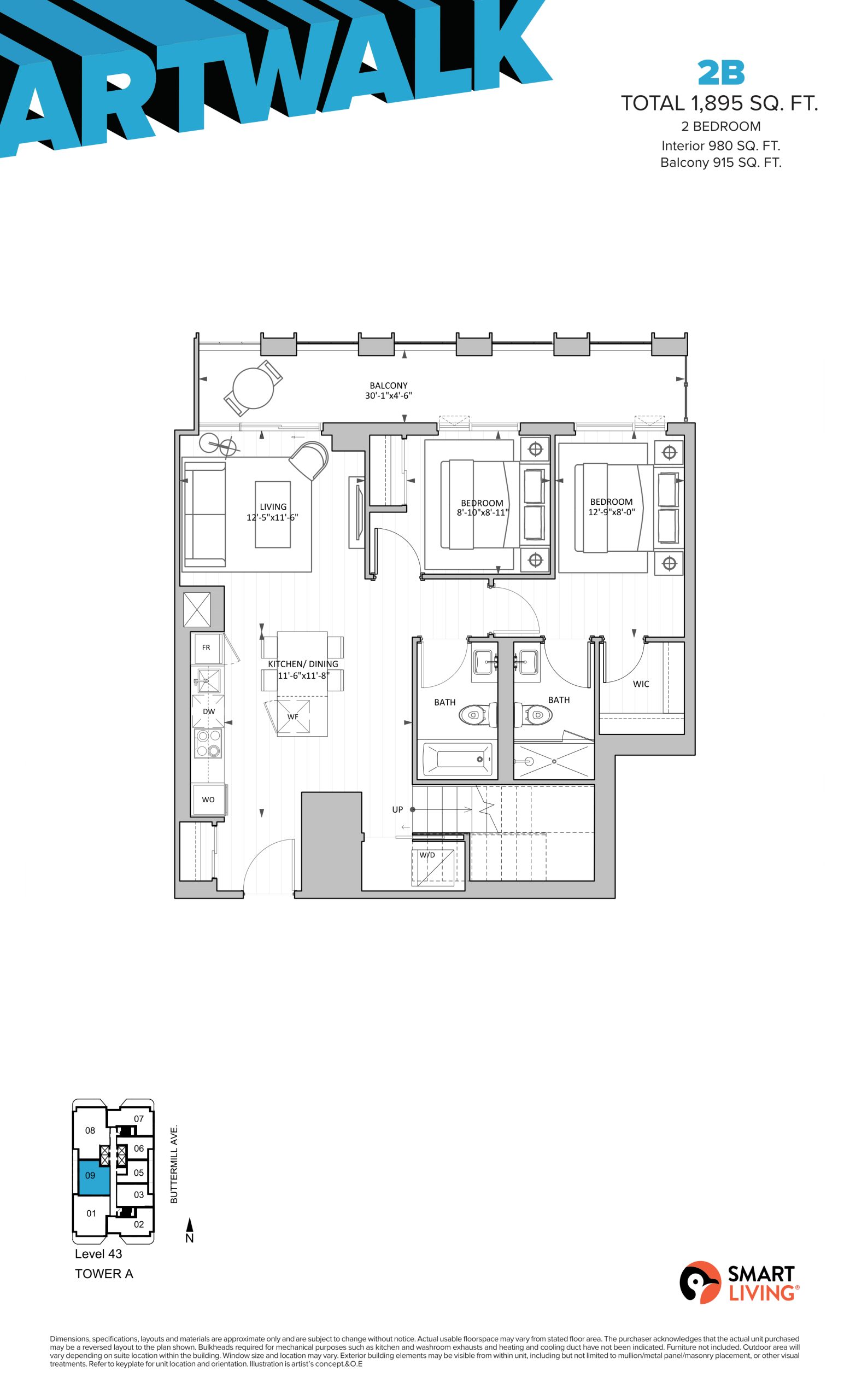 2B (Penthouse) - 1 of 2 floor plan