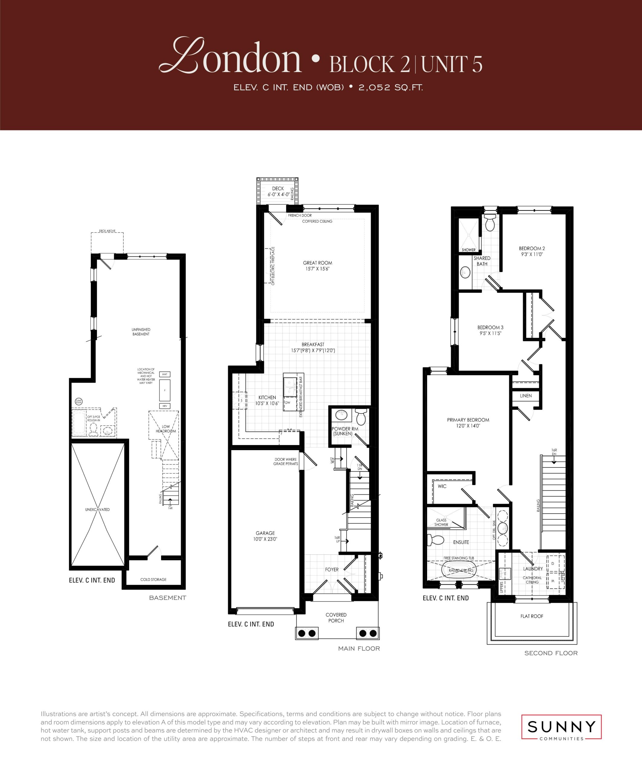 London Block 2 Unit 5 floor plan
