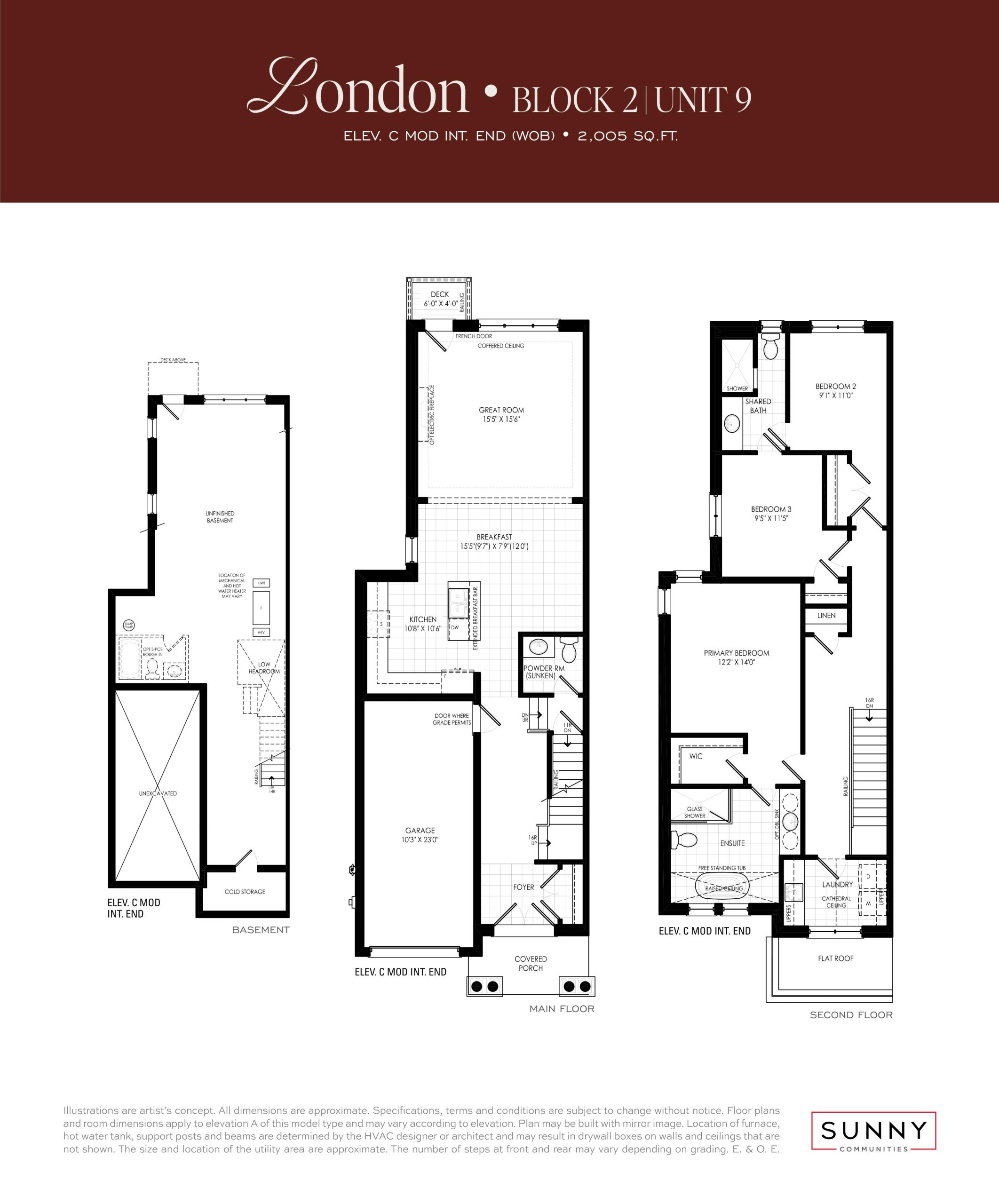 London Block 2 Unit 9 floor plan