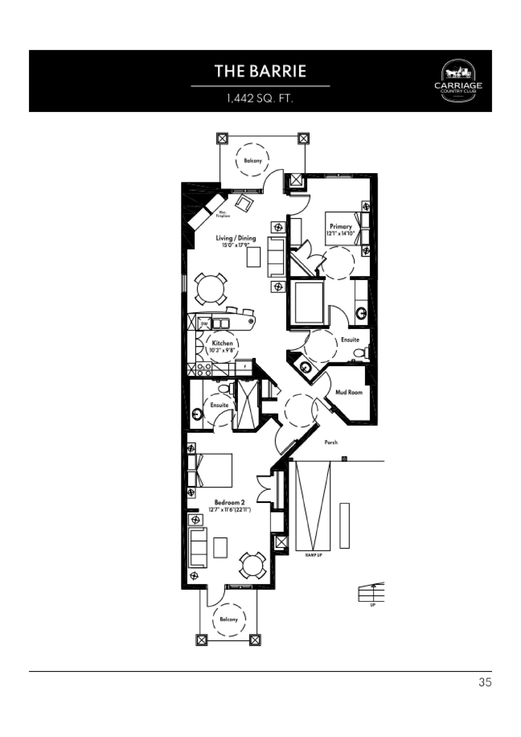 The Barrie floor plan