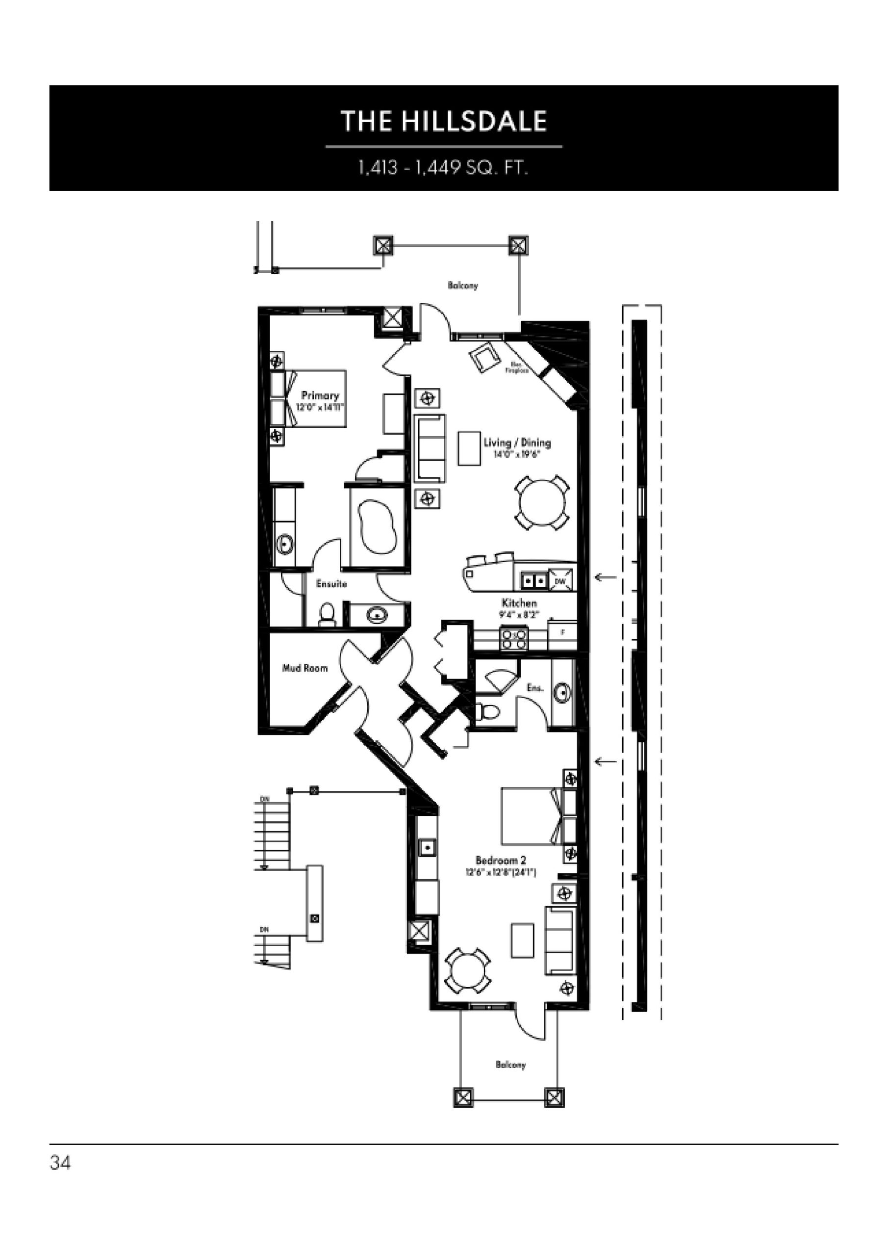 The Hillsdale floor plan