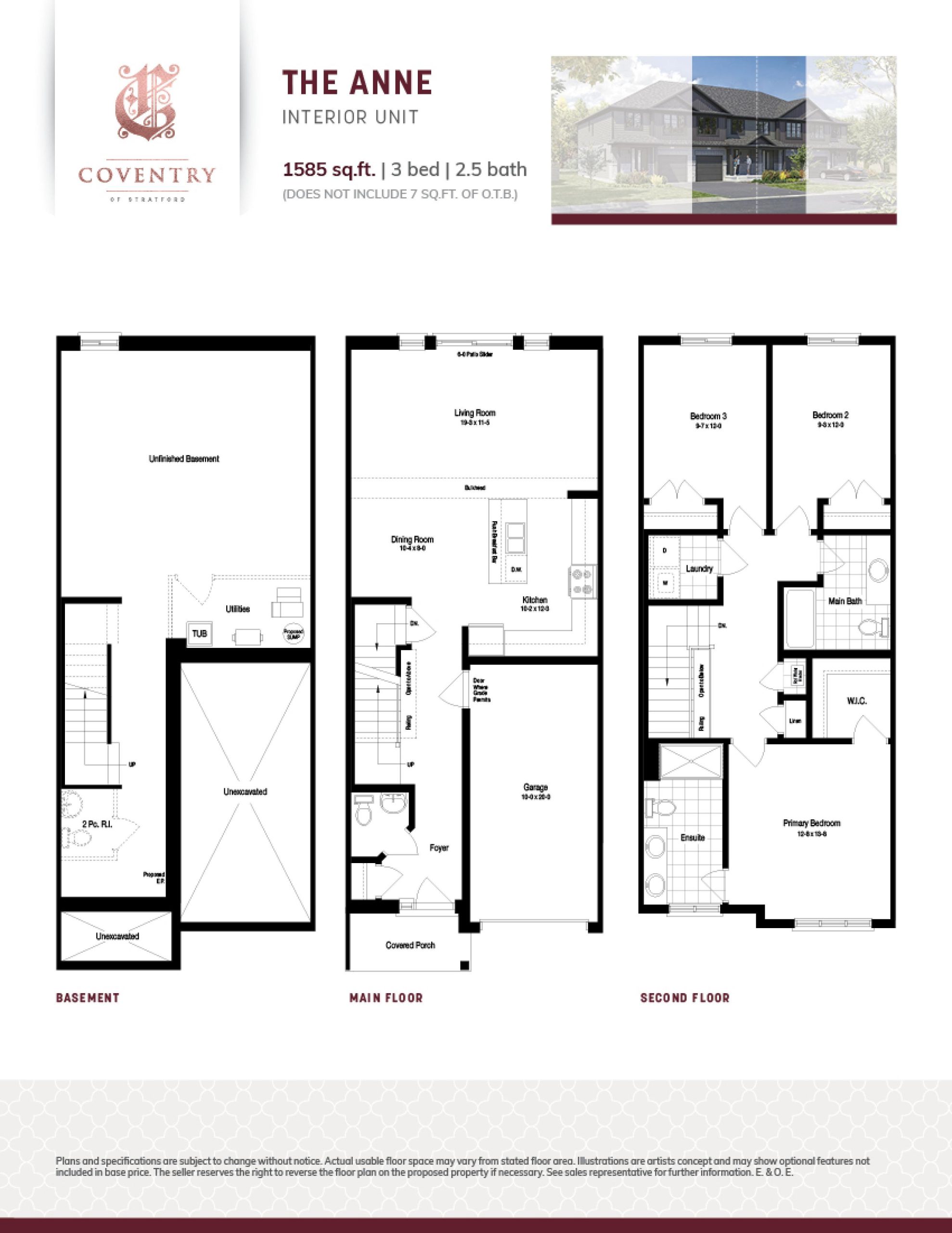 The Anne (Interior) floor plan