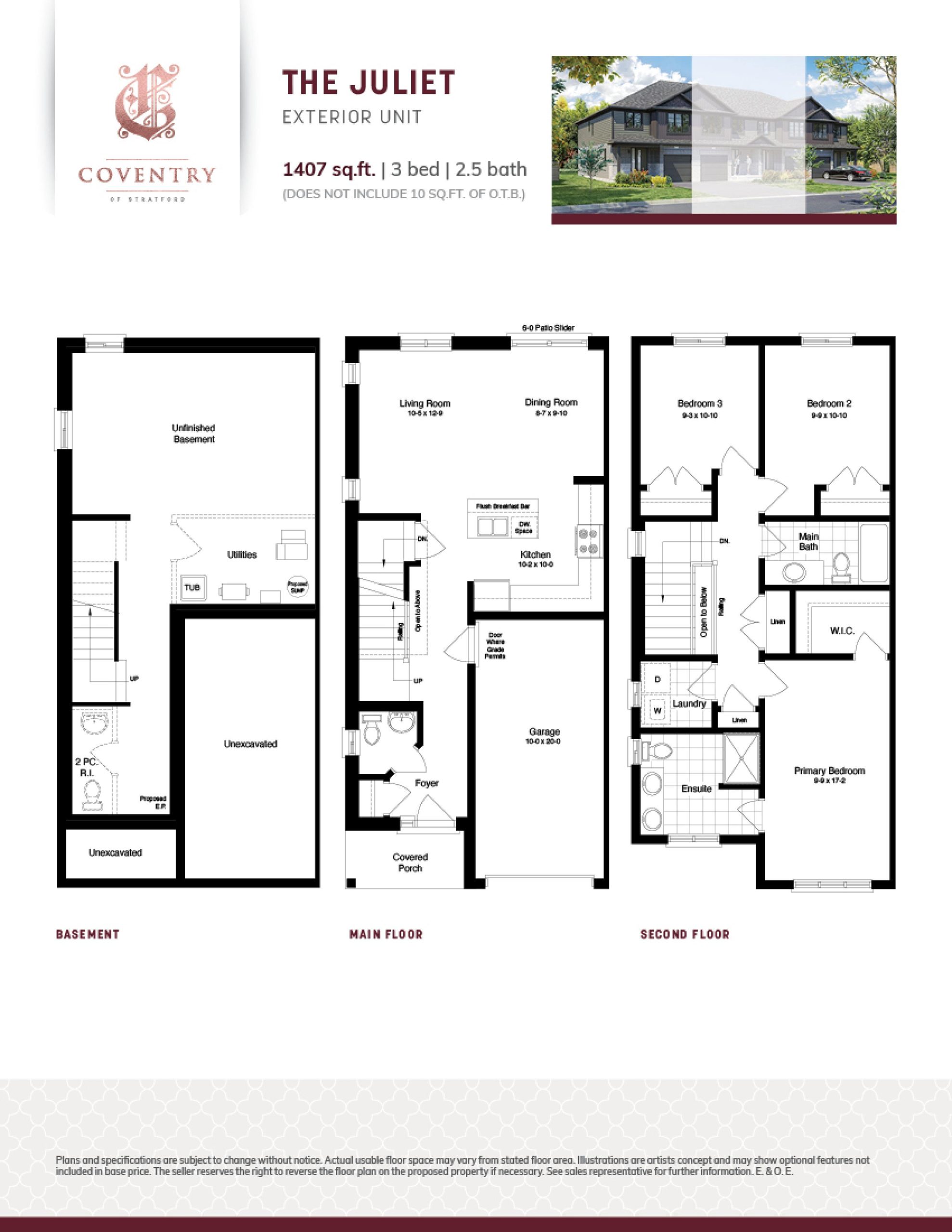 The Juliet (Exterior) floor plan