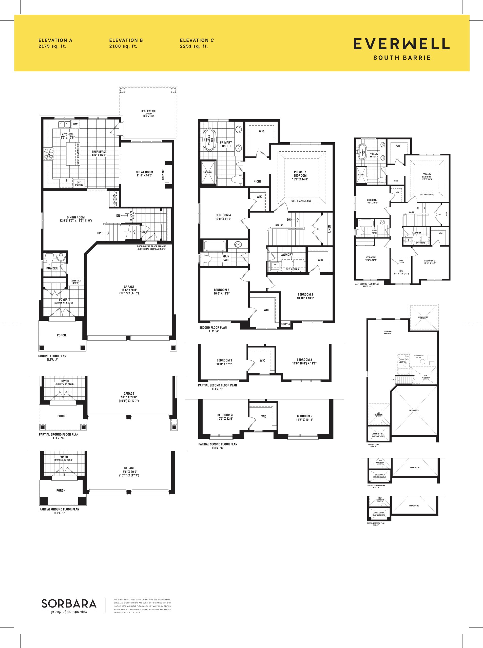The Huronia floor plan