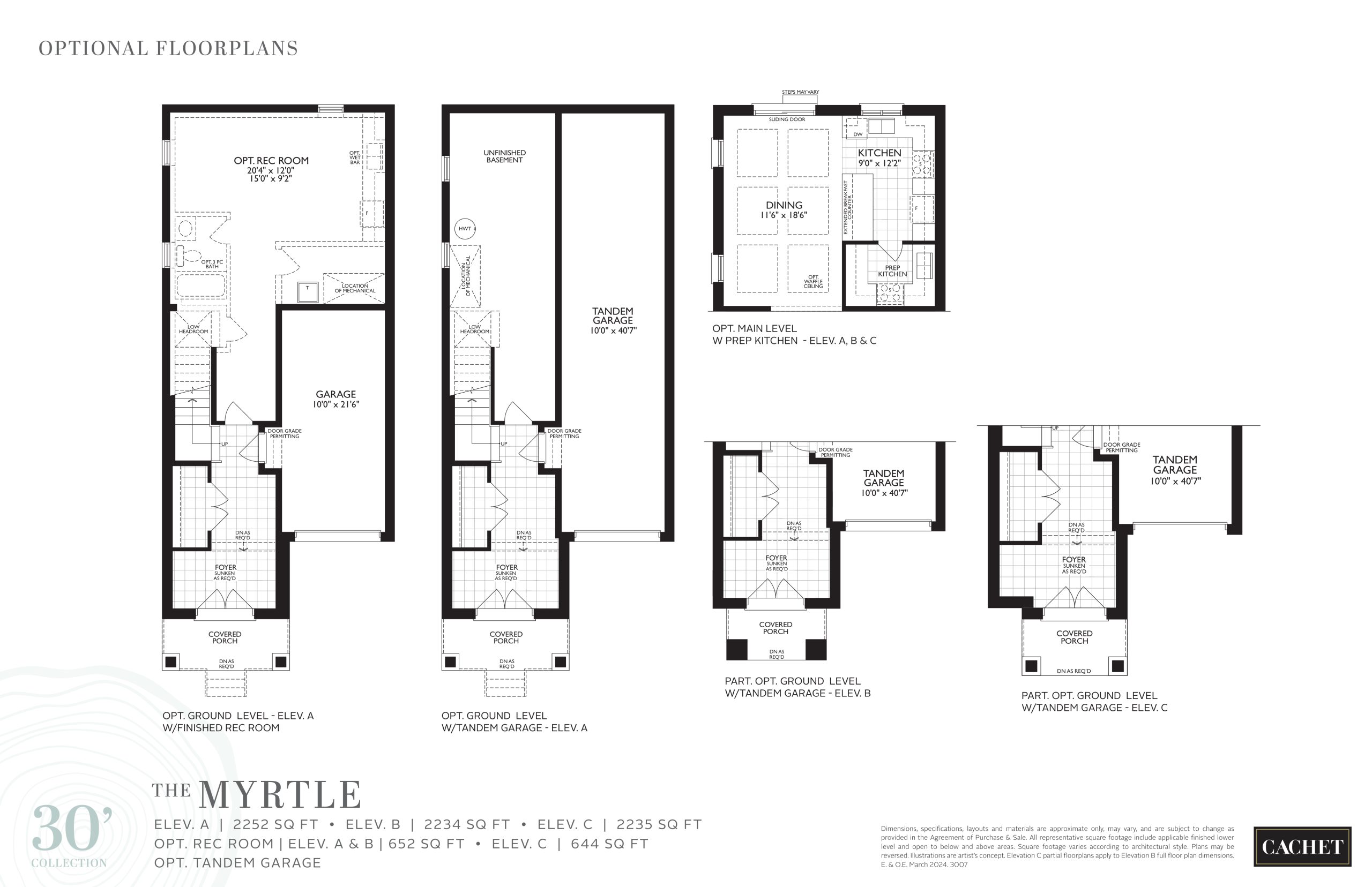 The Myrtle (Optionals) floor plan