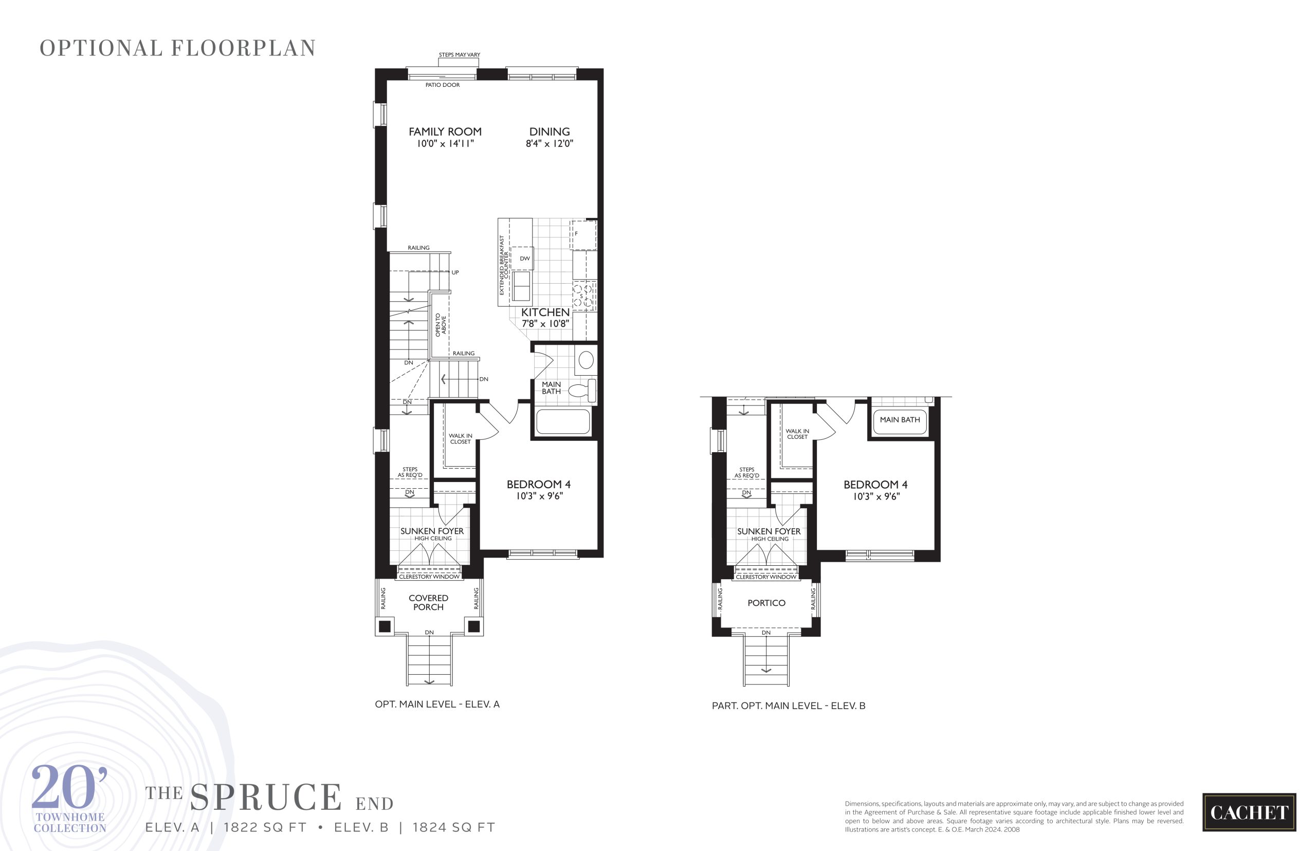 The Spruce End (Optionals) floor plan