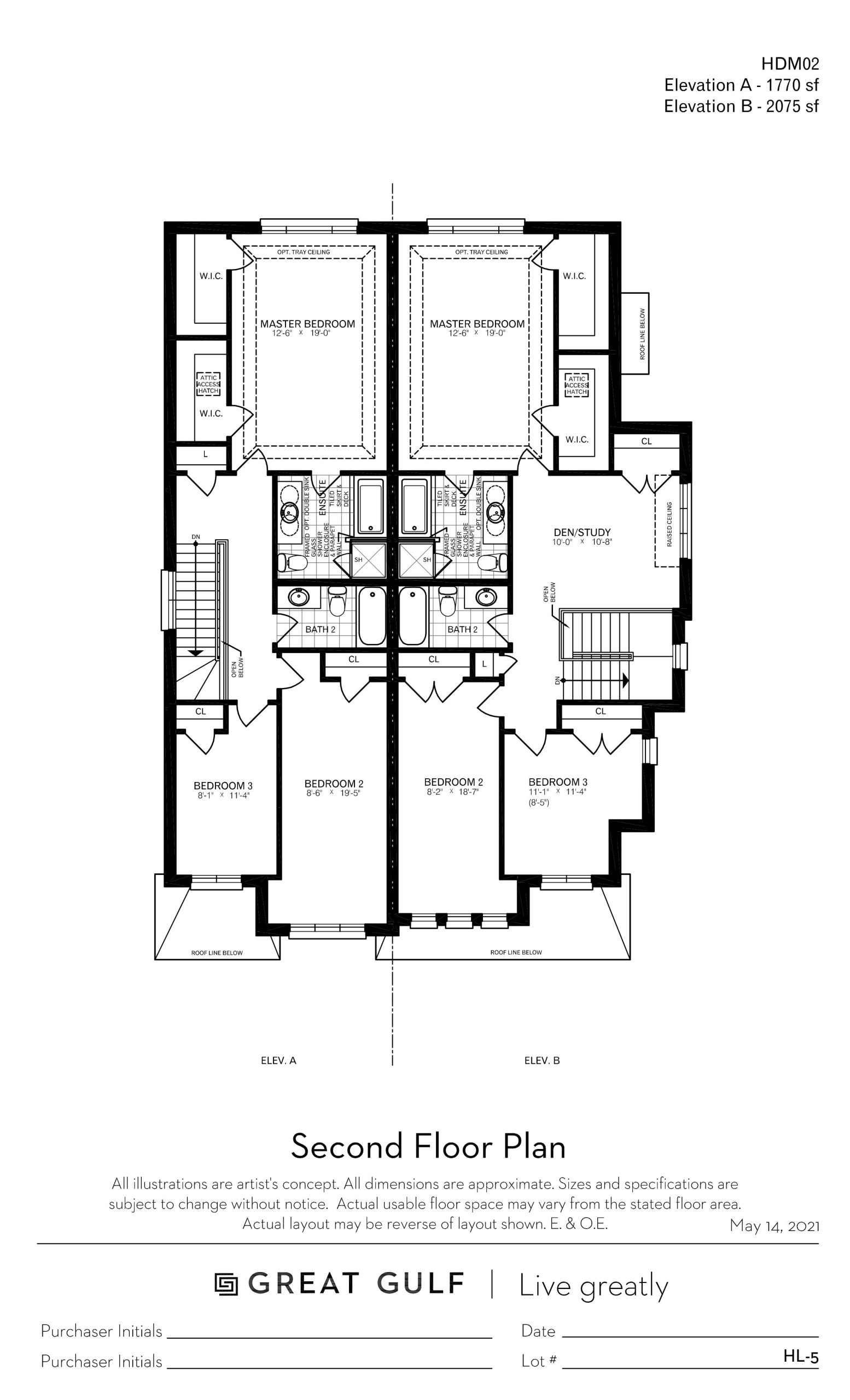 HDM02 - Elev. A/B (2nd Floor) floor plan
