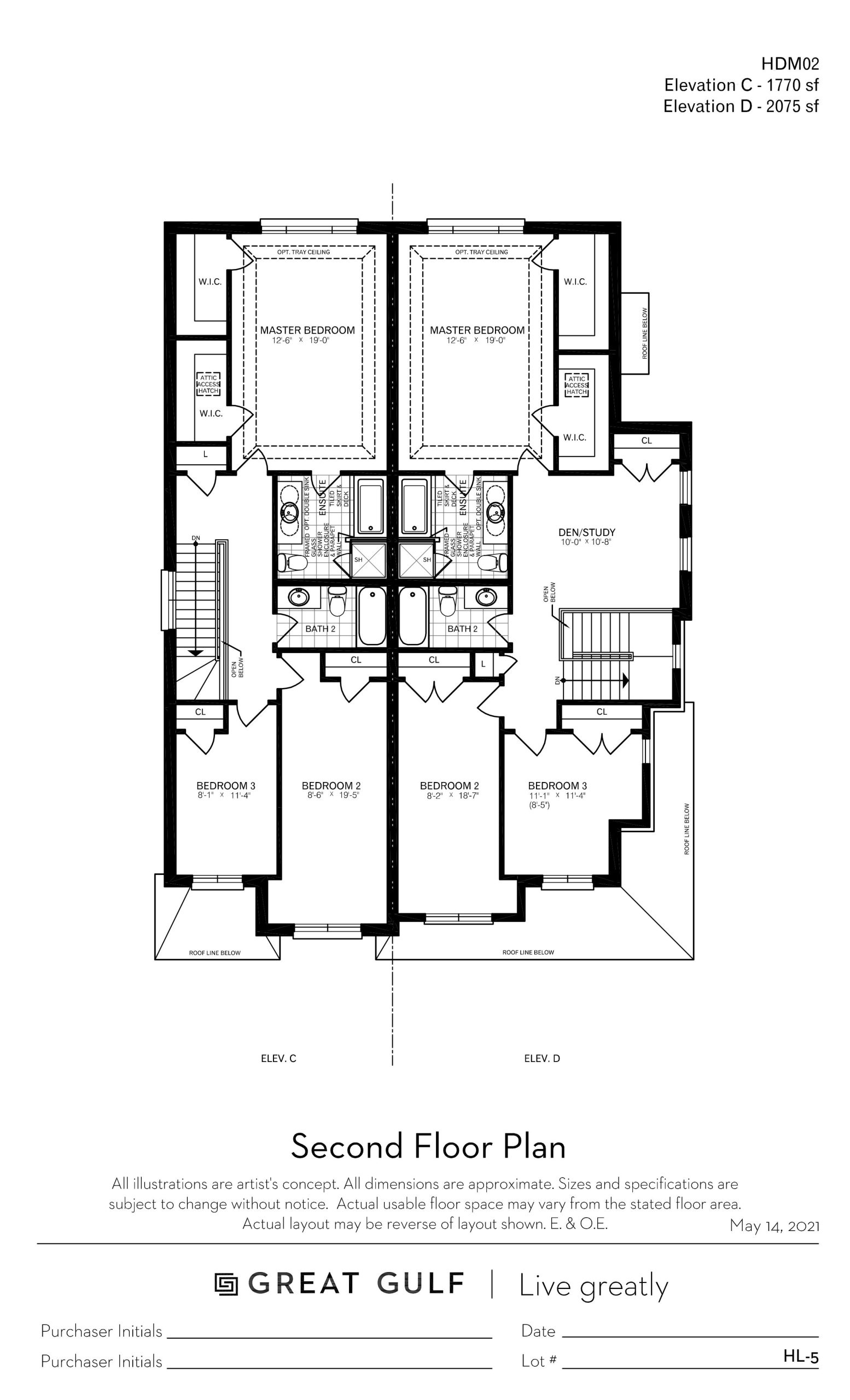 HDM02 - Elev. C/D (2nd Floor) floor plan