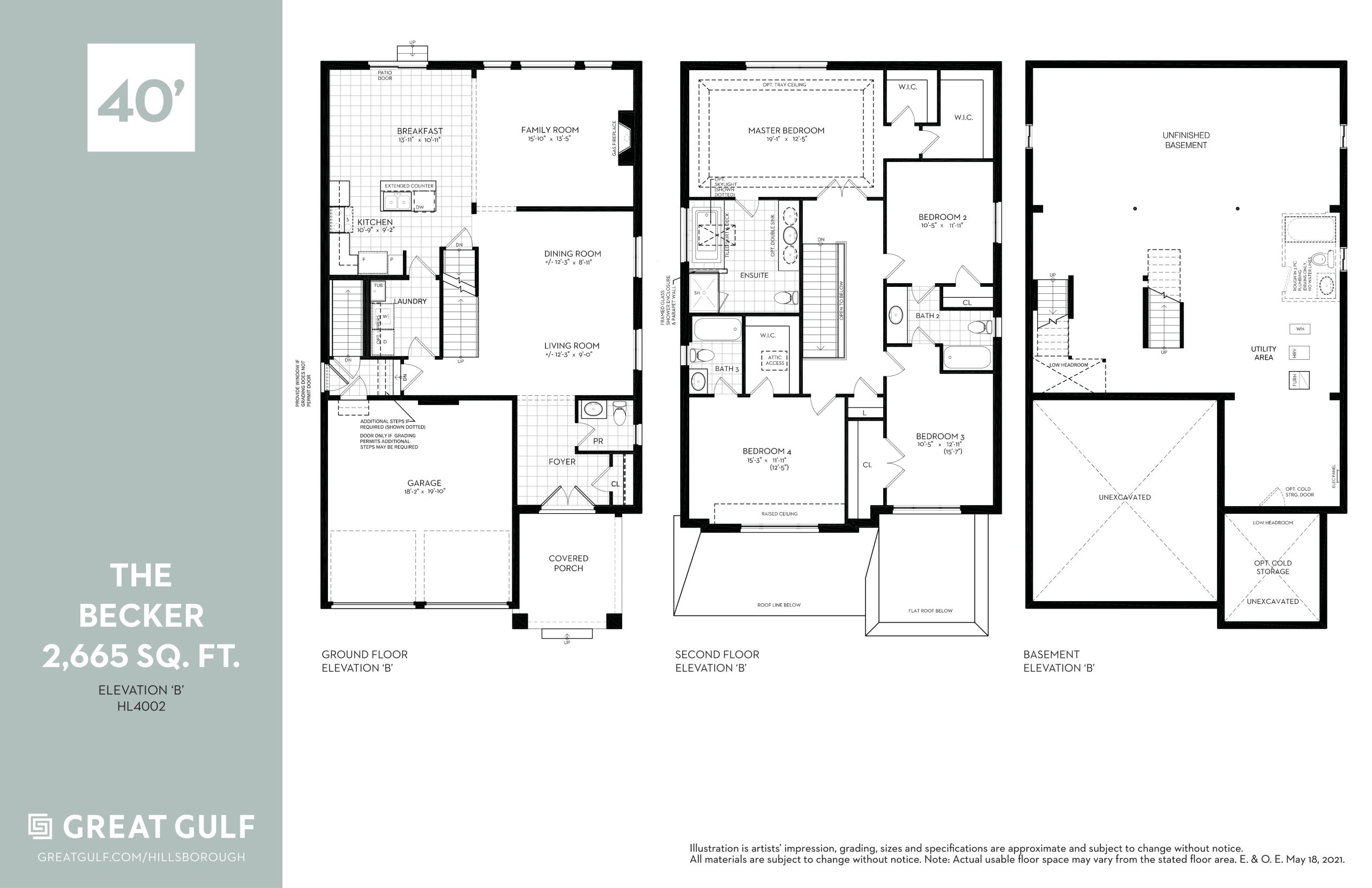 The Becker - Elev. B floor plan