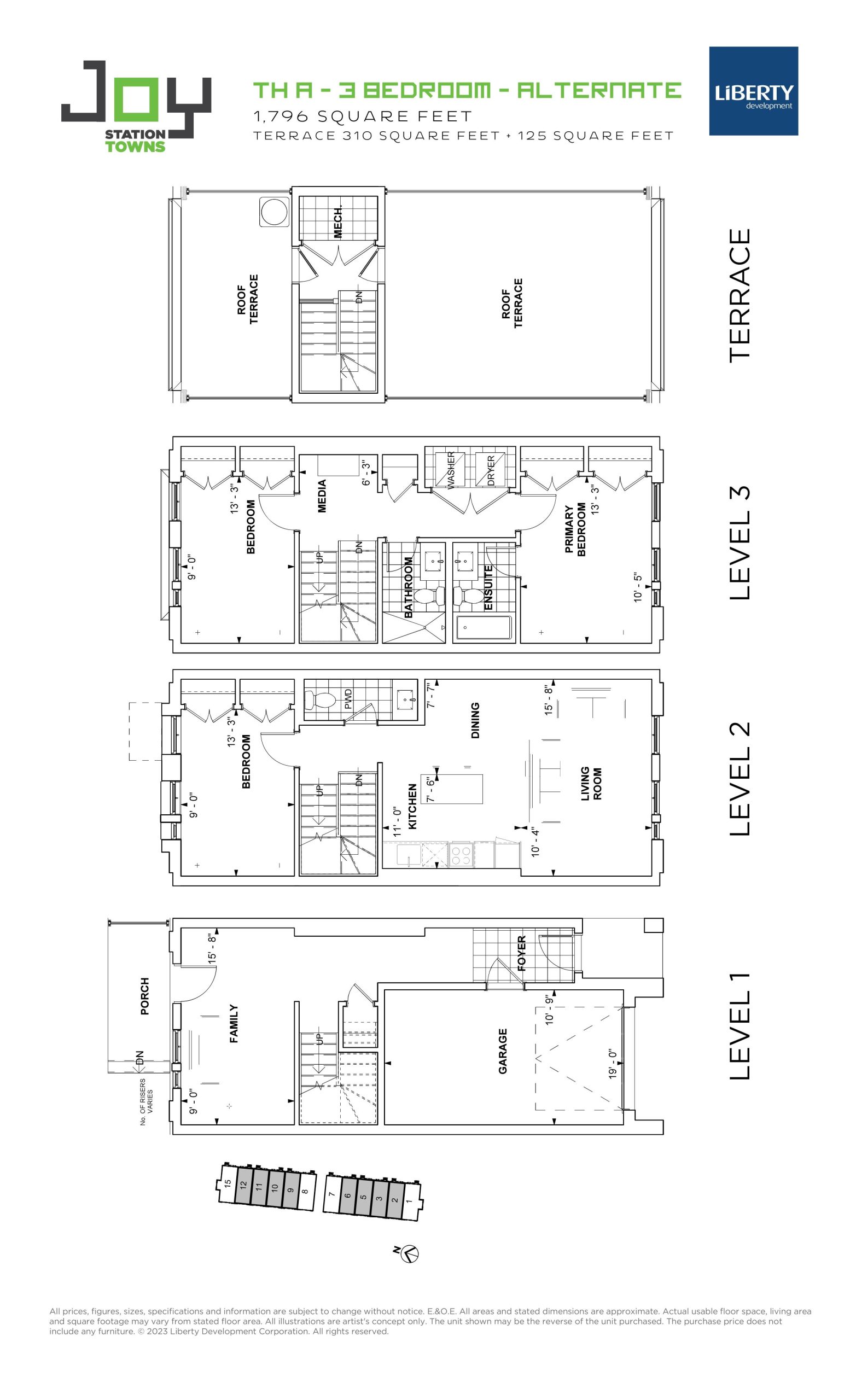 TH A - Alternate floor plan