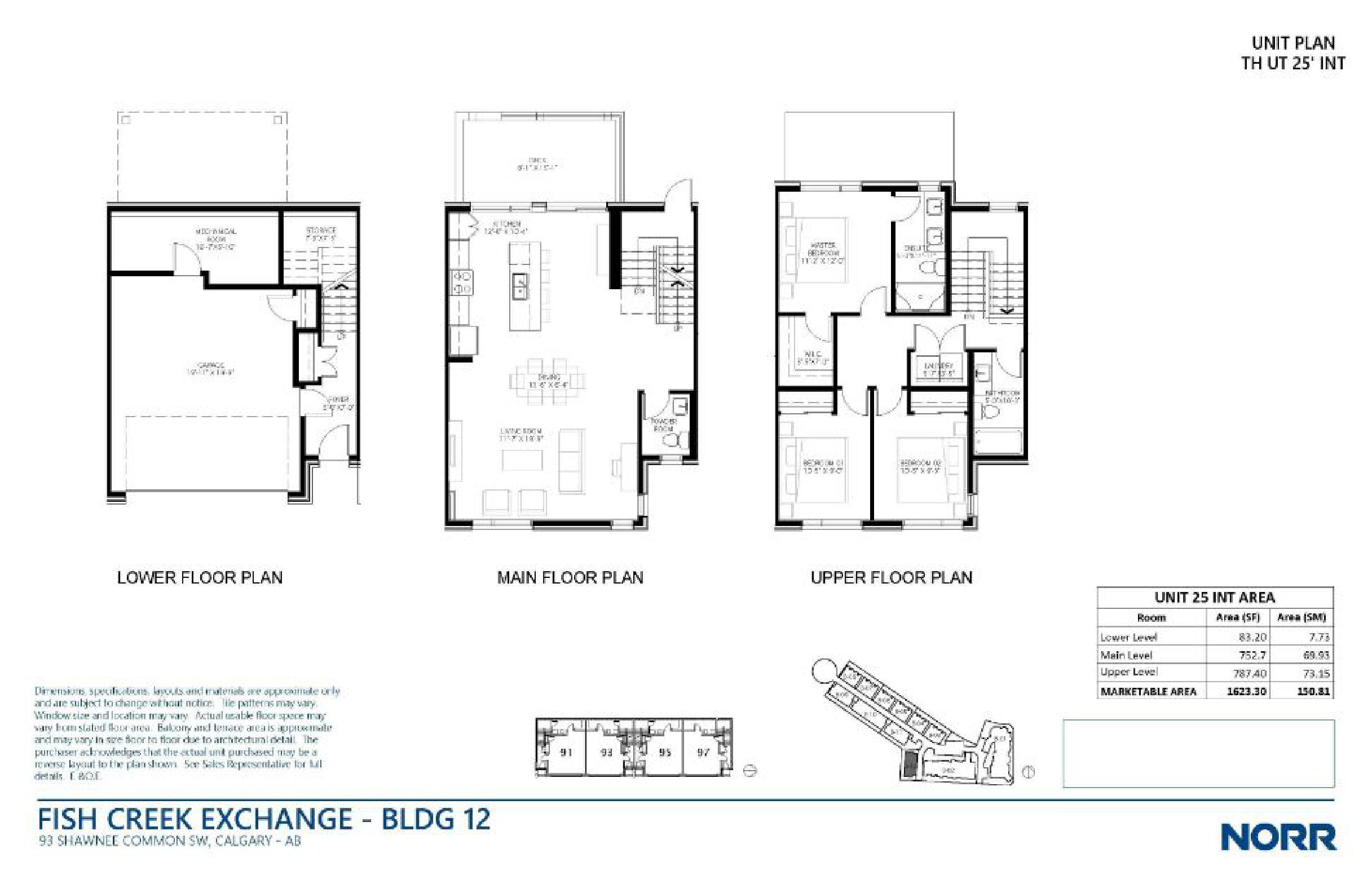 TH UT 25 - Int floor plan