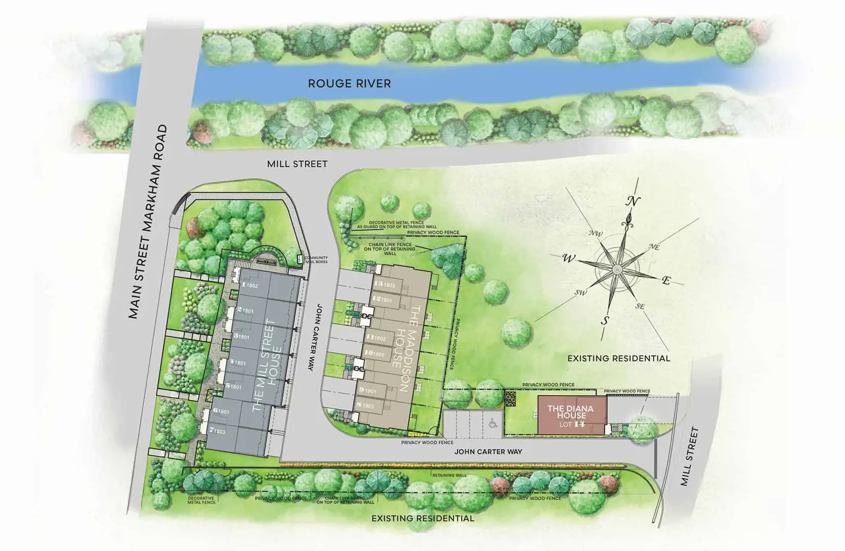 Mill Street Towns rendering 4