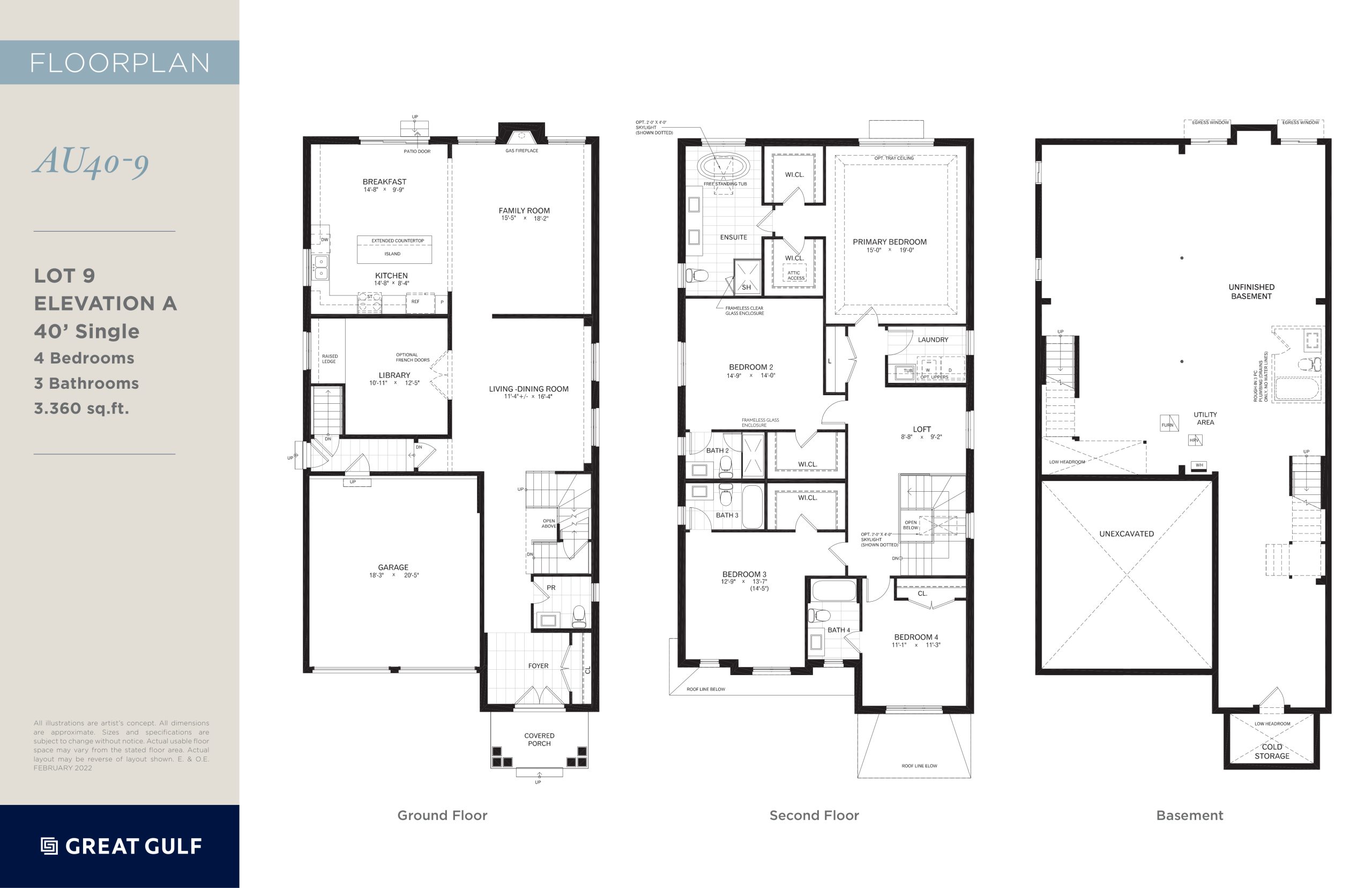 AU40-9 (Elevation A) floor plan