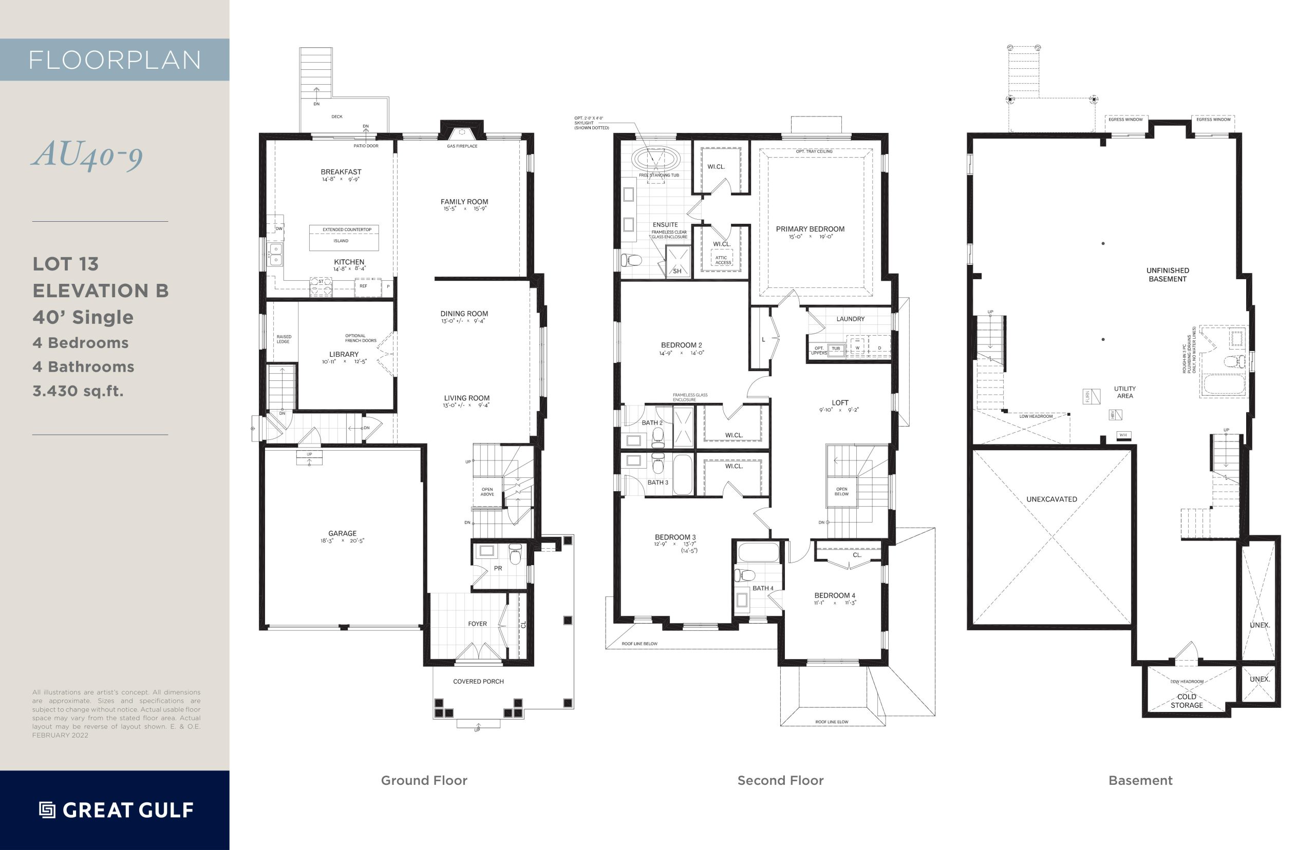 AU40-9 (Elevation B) floor plan