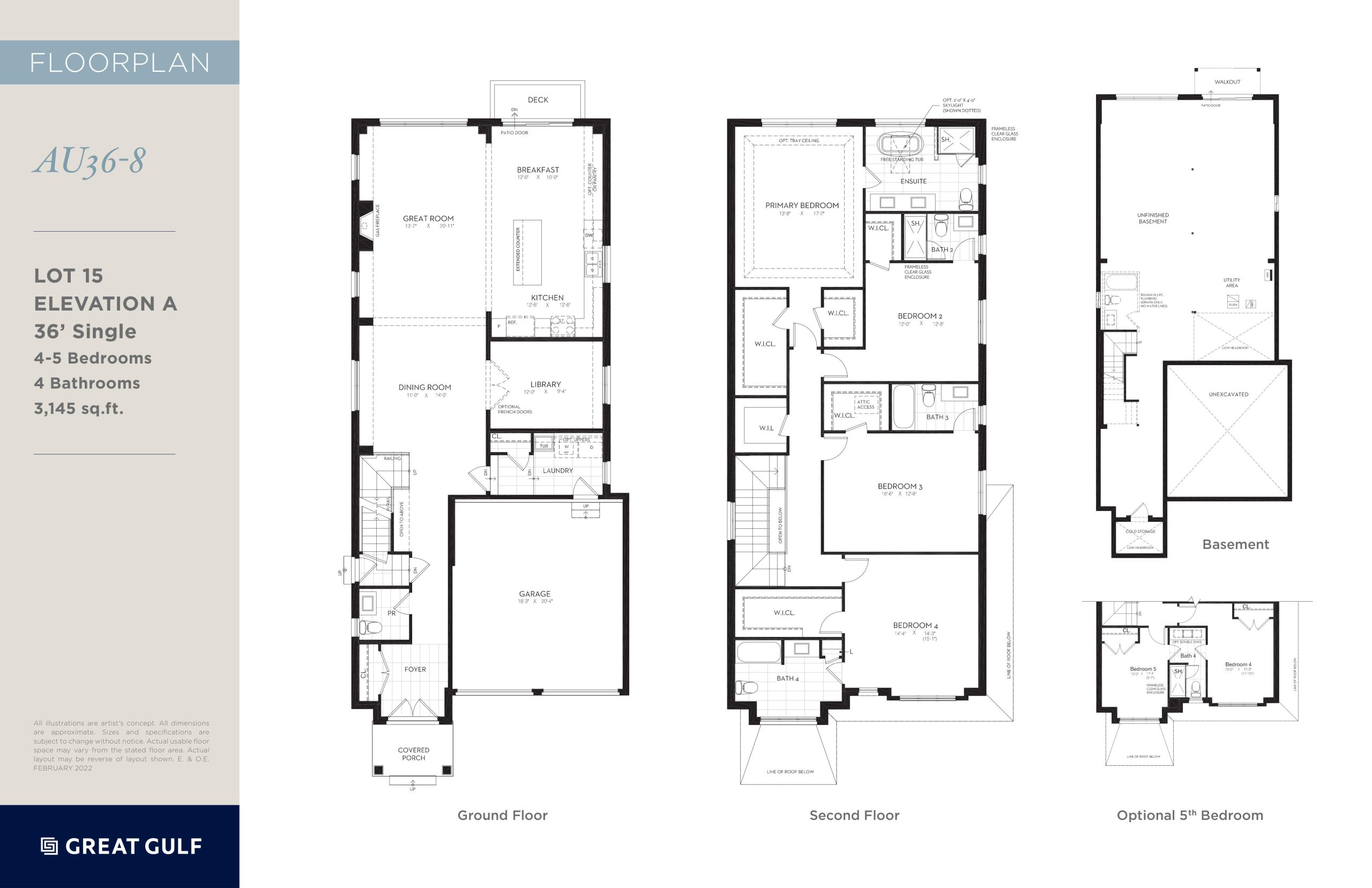 AU36-8 (Elevation A) floor plan