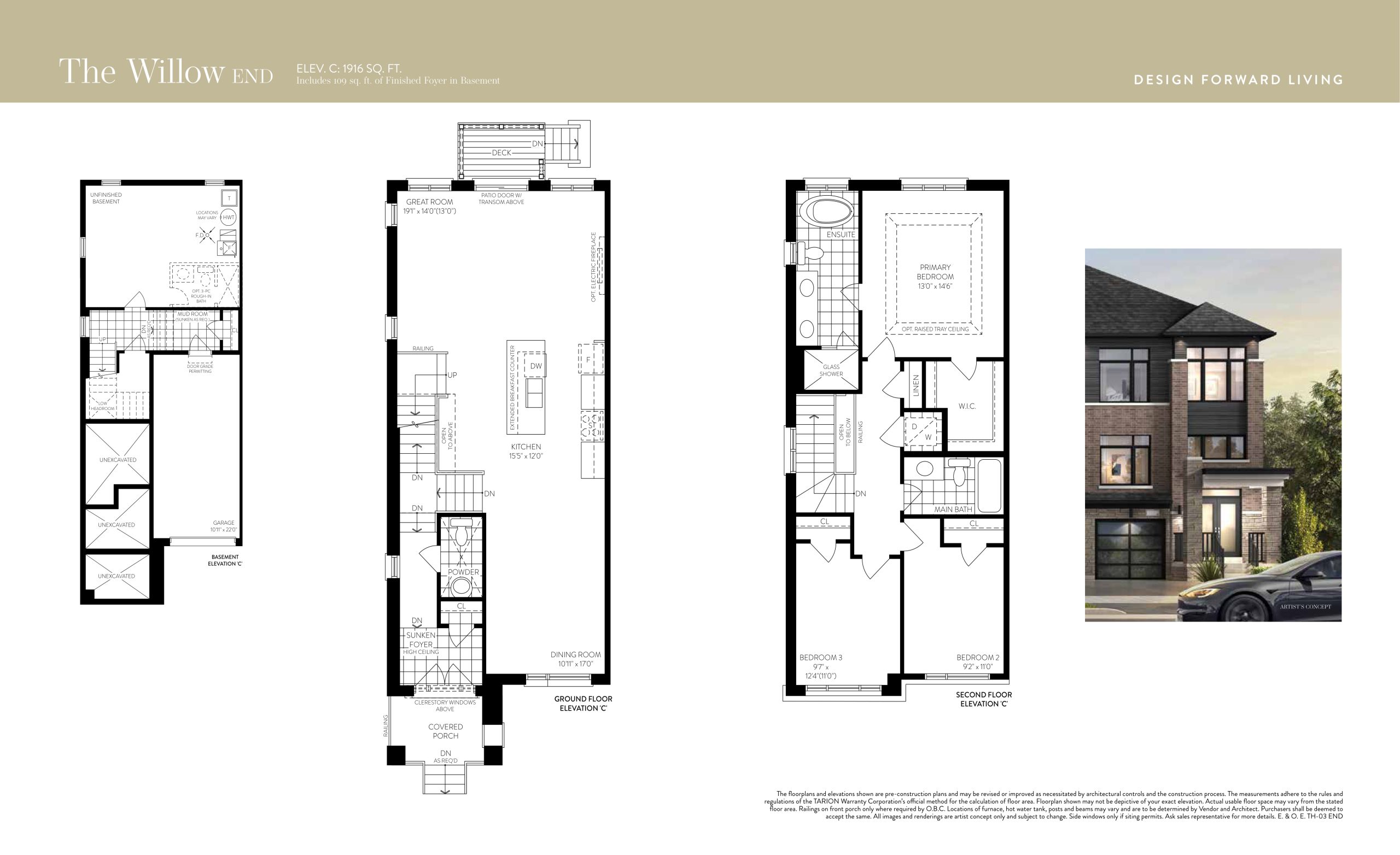 The Willow End floor plan