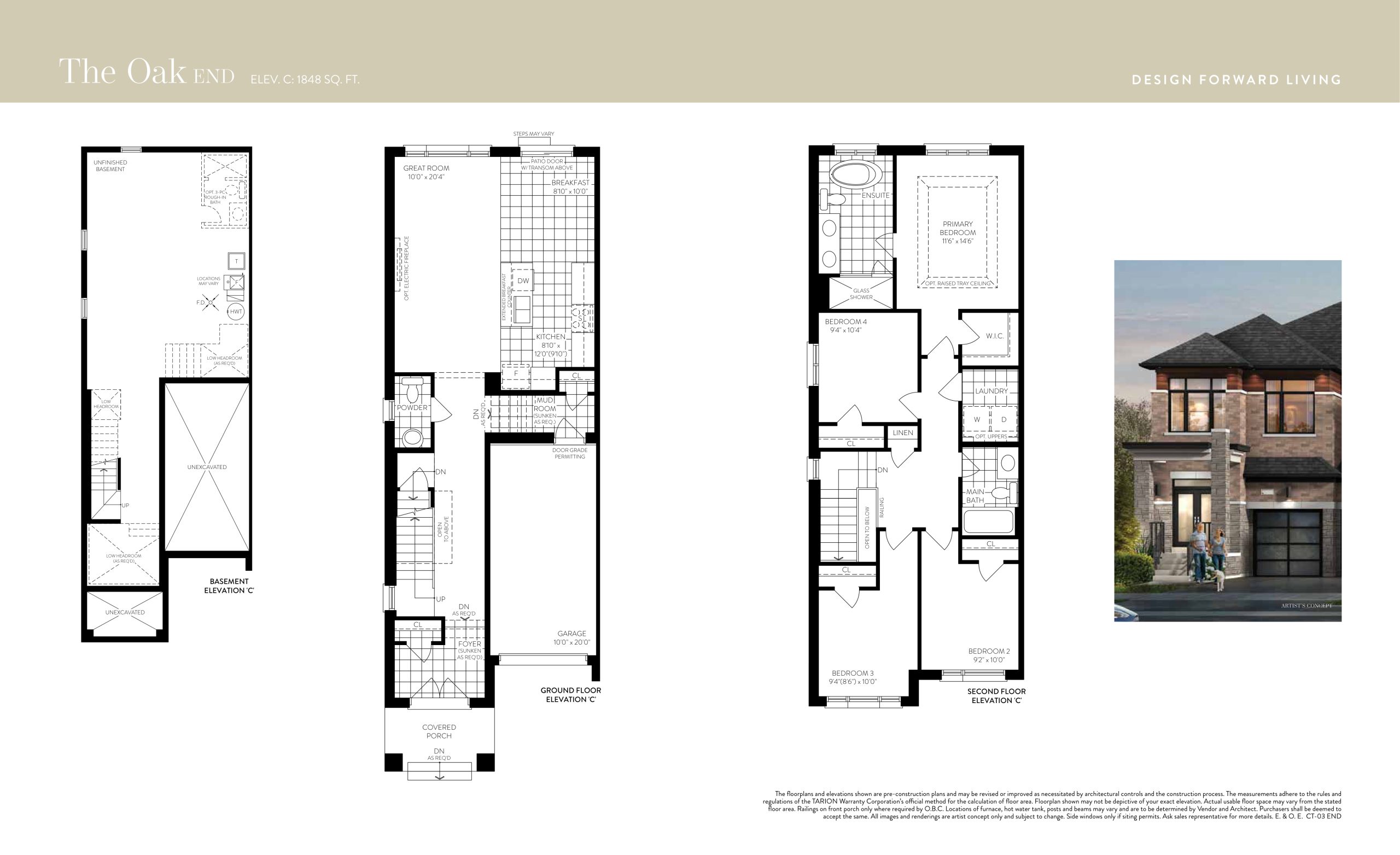 The Oak End floor plan