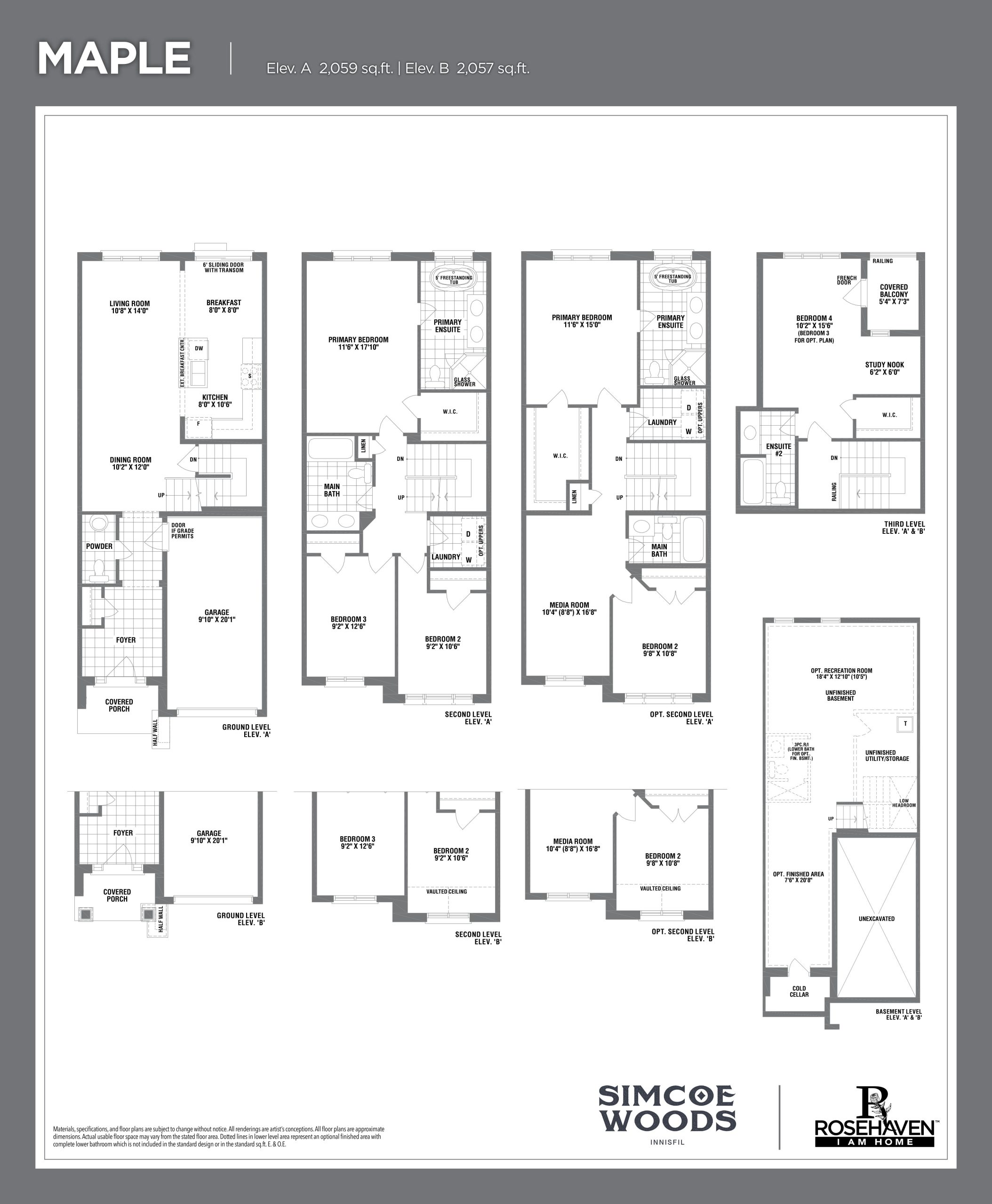 Maple floor plan