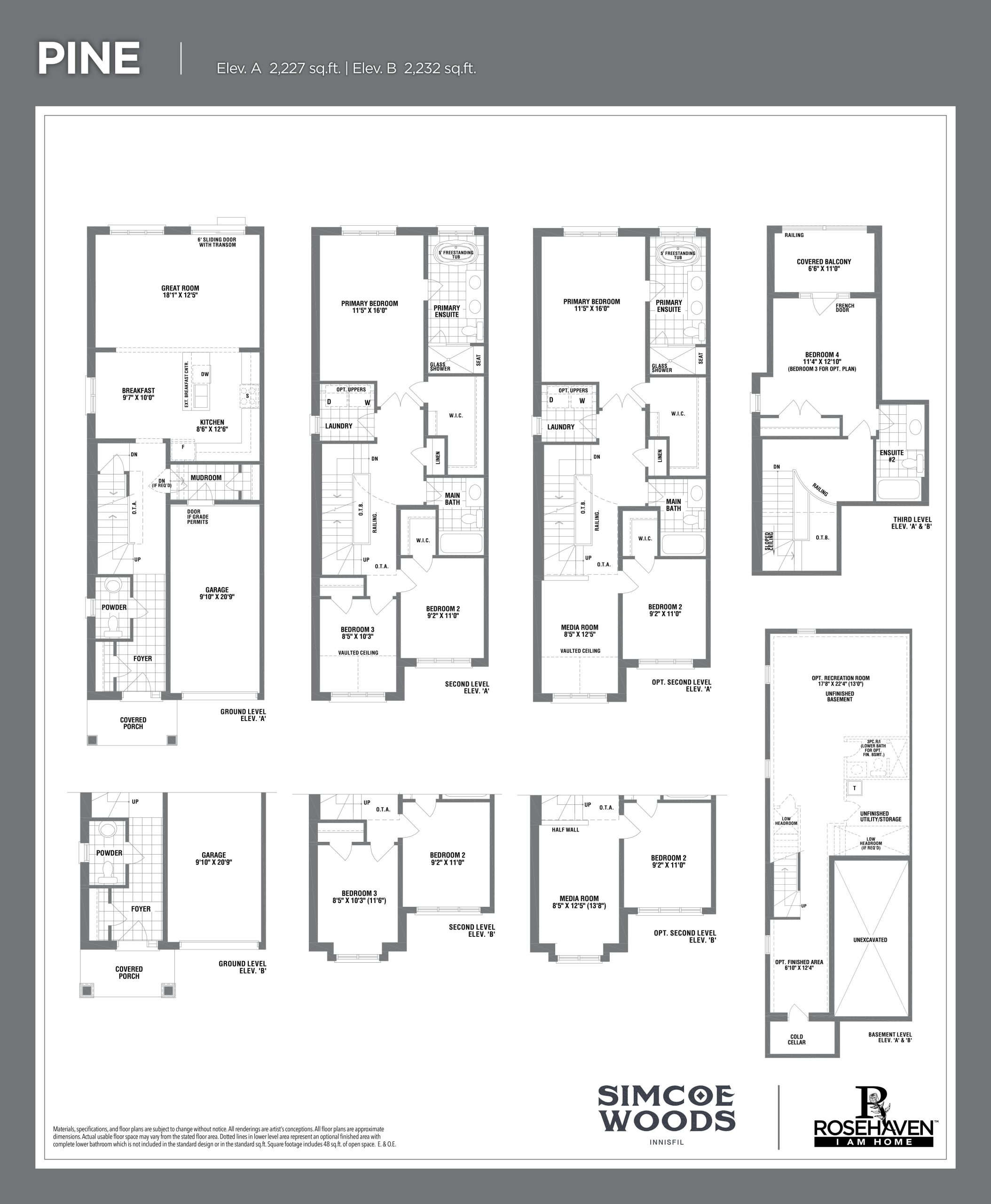 Pine floor plan