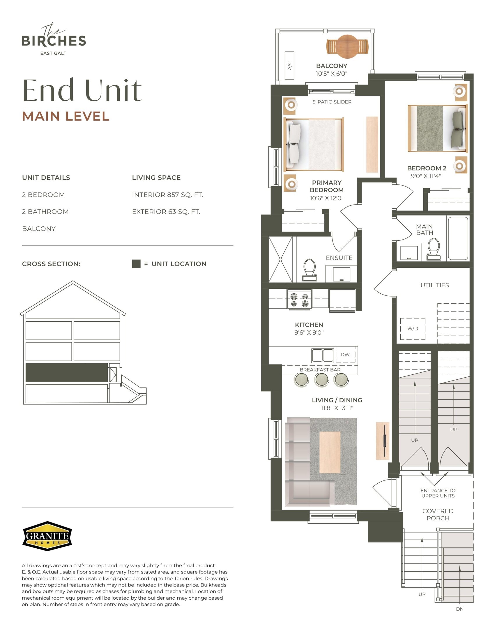 End Unit (Main Level) floor plan