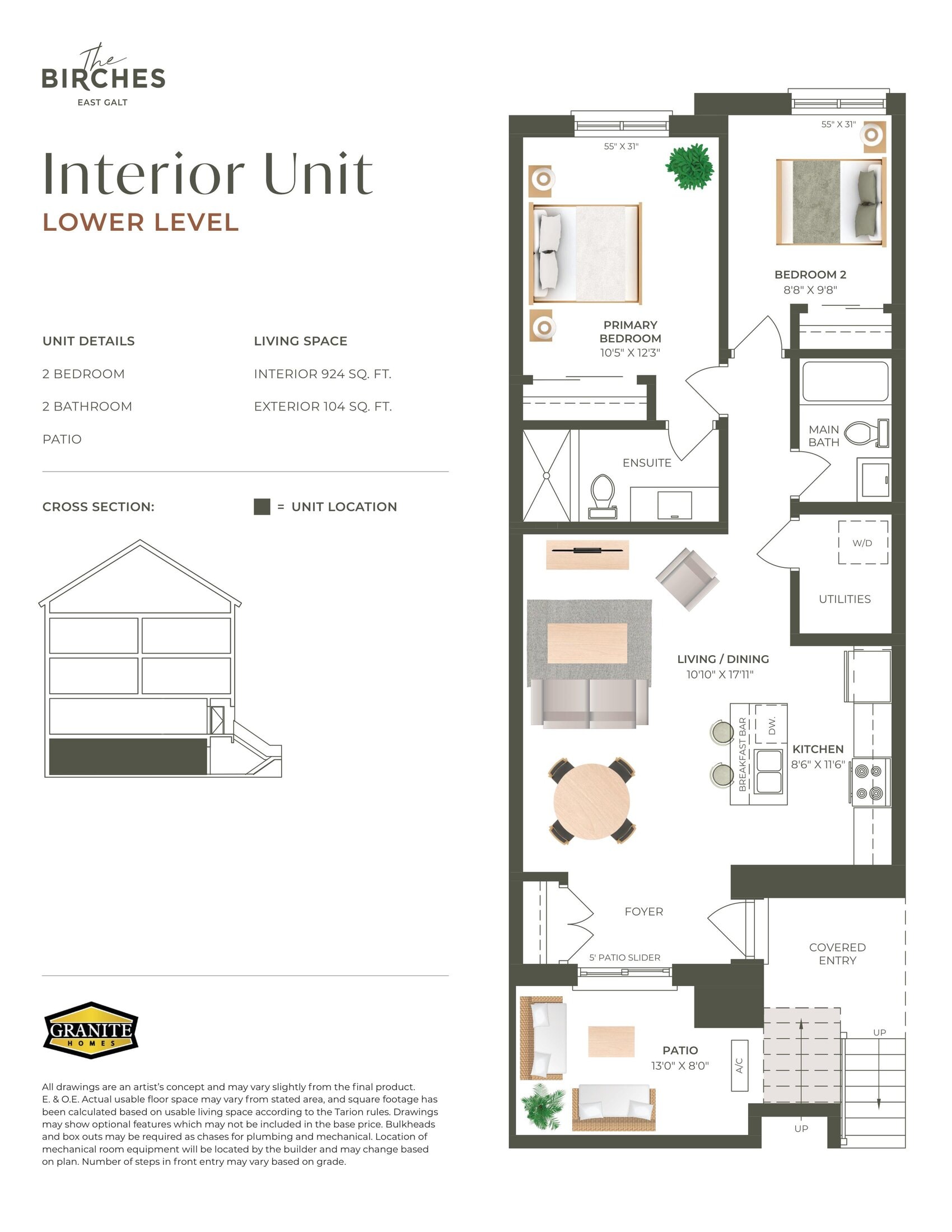 Interior Unit (Lower Level) floor plan