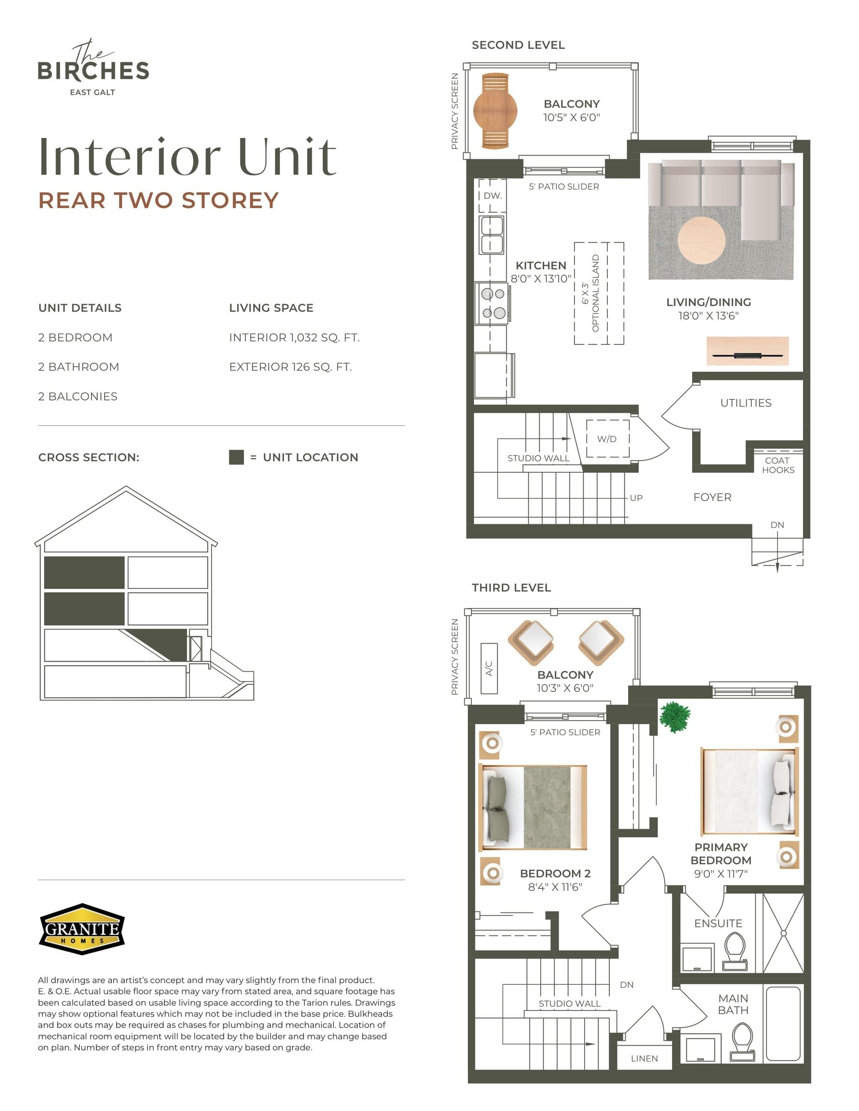 Interior Unit (Rear Two Storey) floor plan