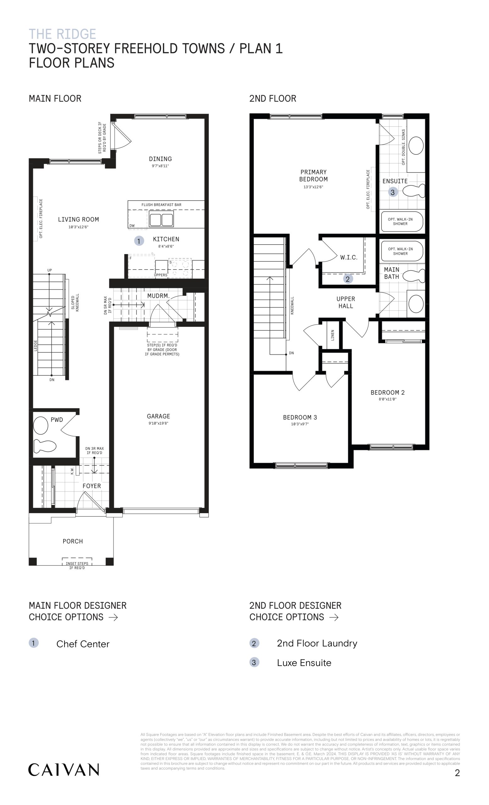 Two-Storey Freehold Towns / Plan 1 (1/3) floor plan