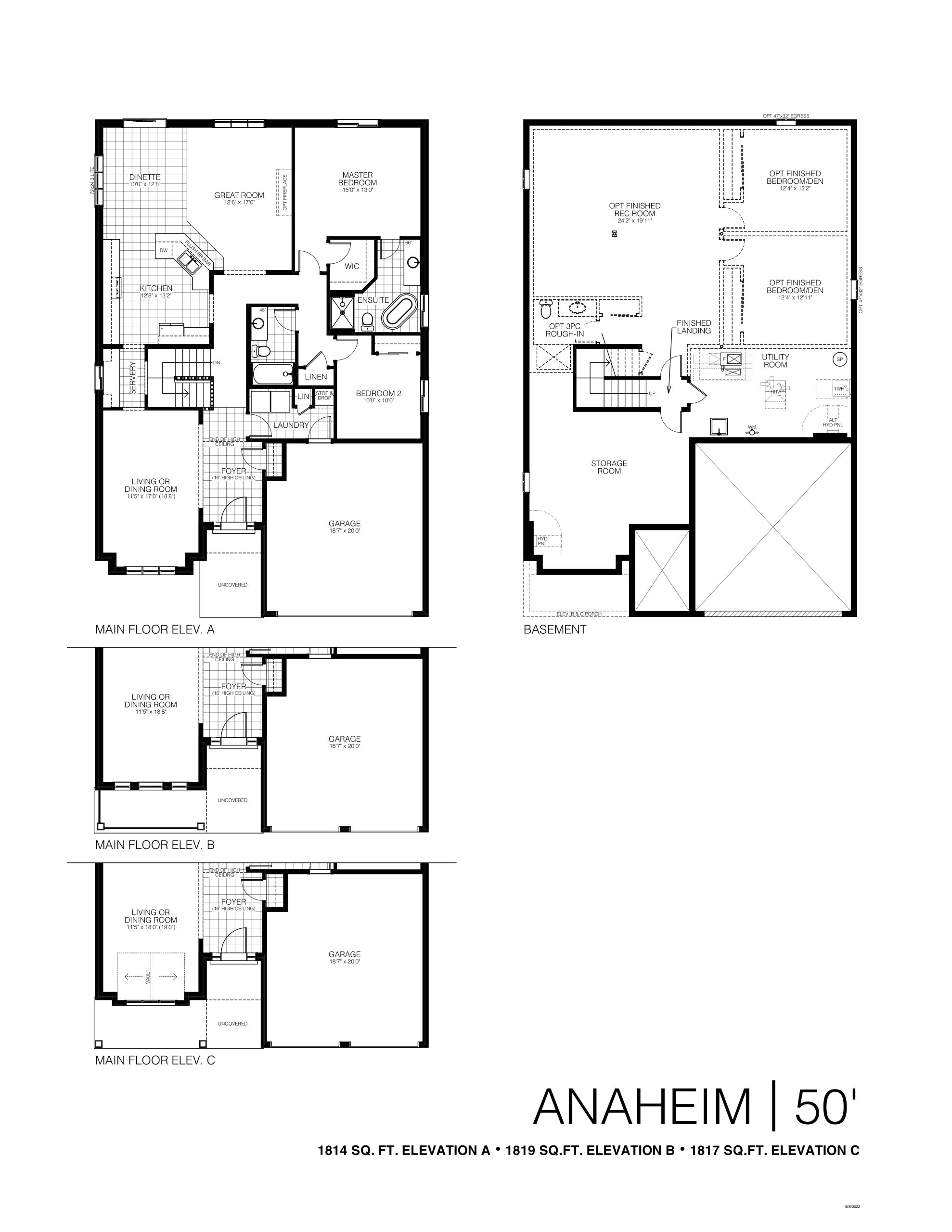 Anaheim floor plan