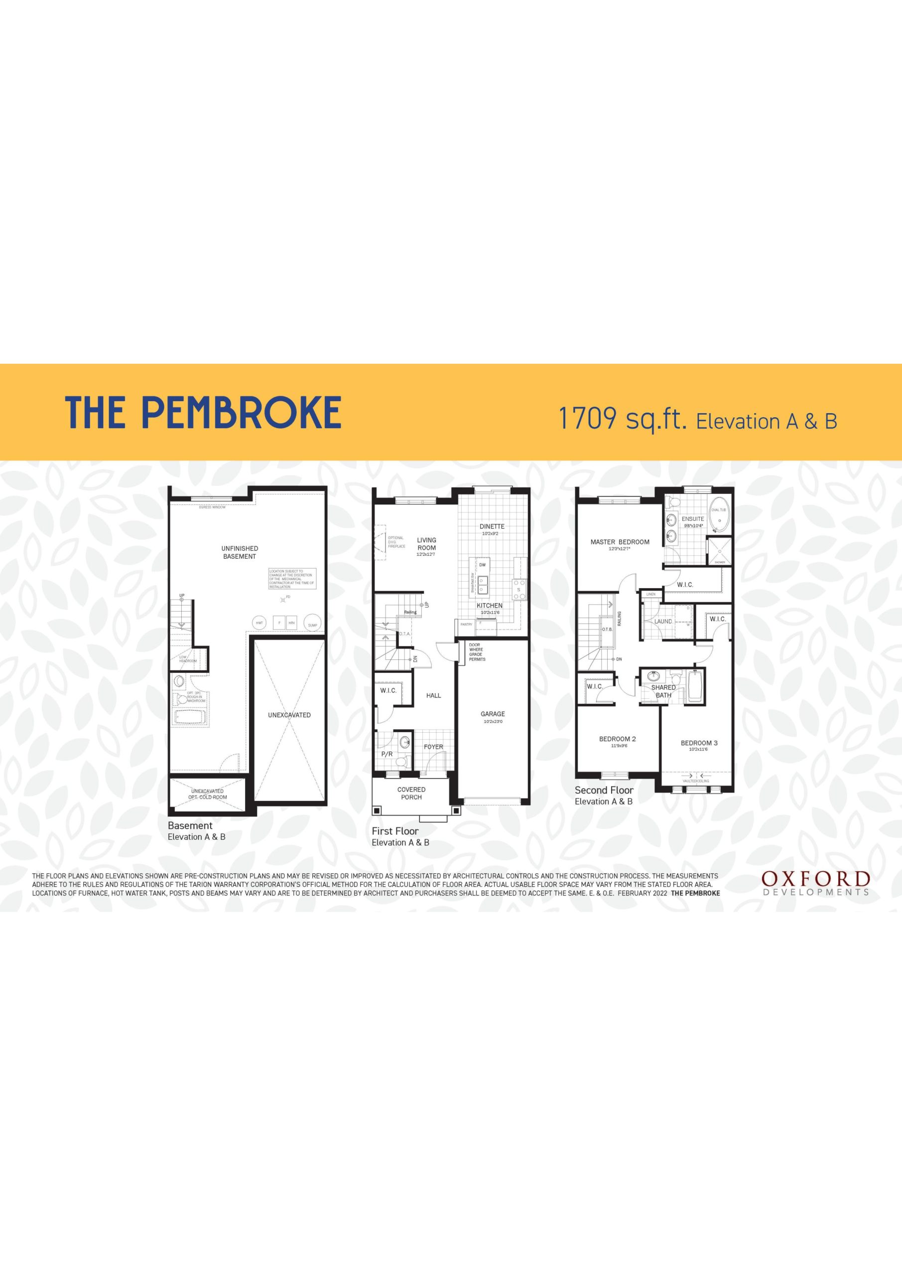 The Pembroke floor plan