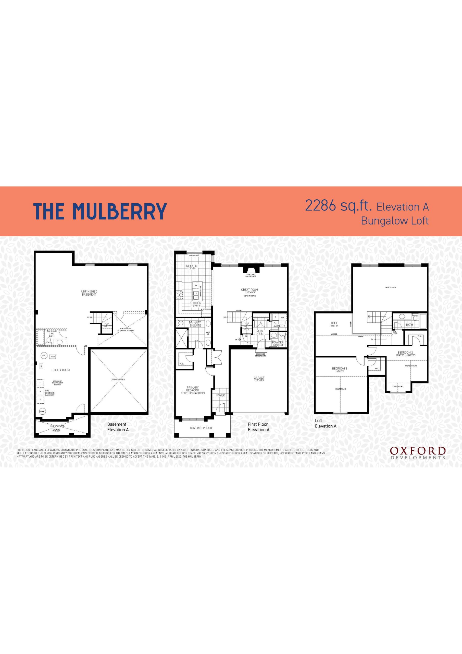 The Mulberry floor plan