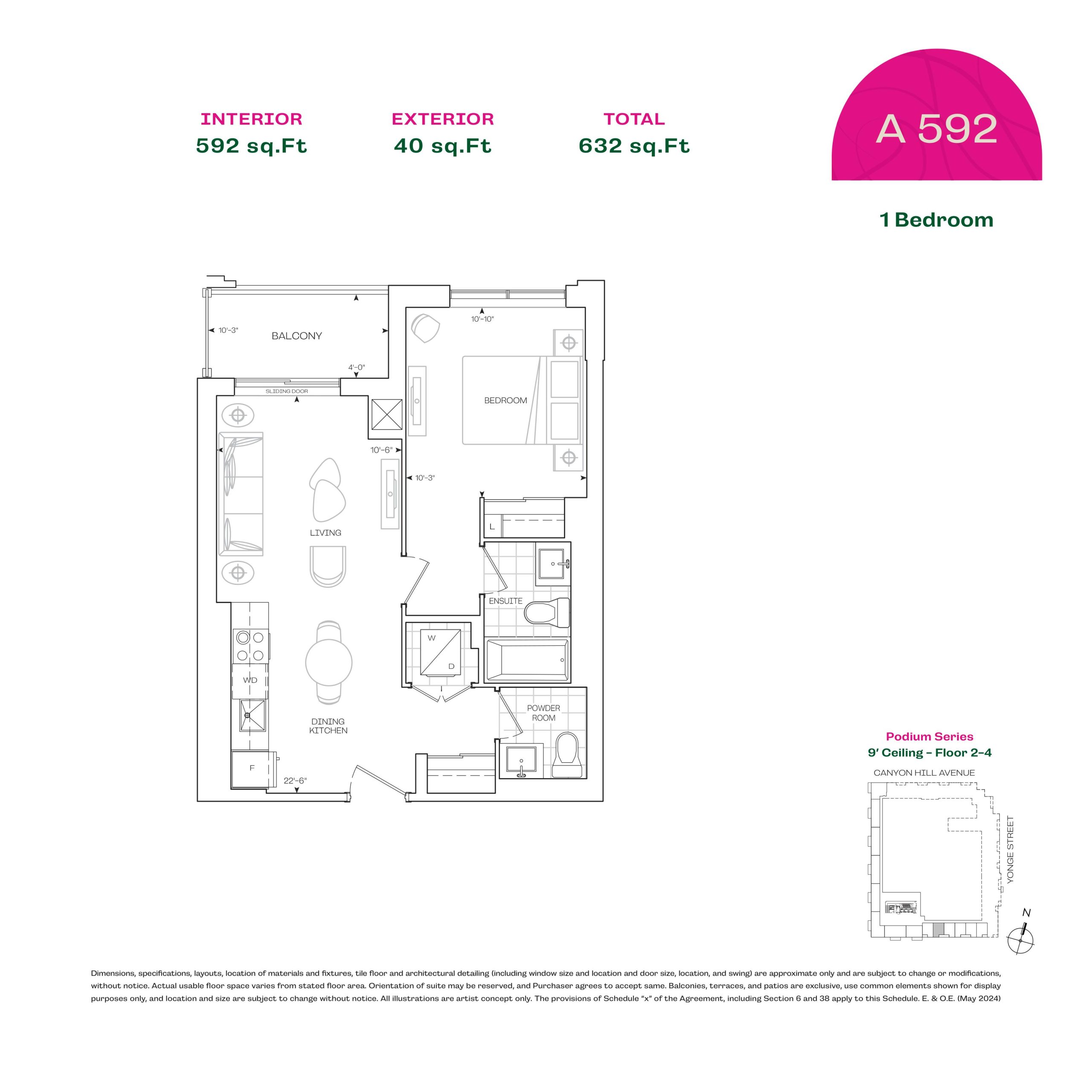 A592 (Tower Suites) floor plan