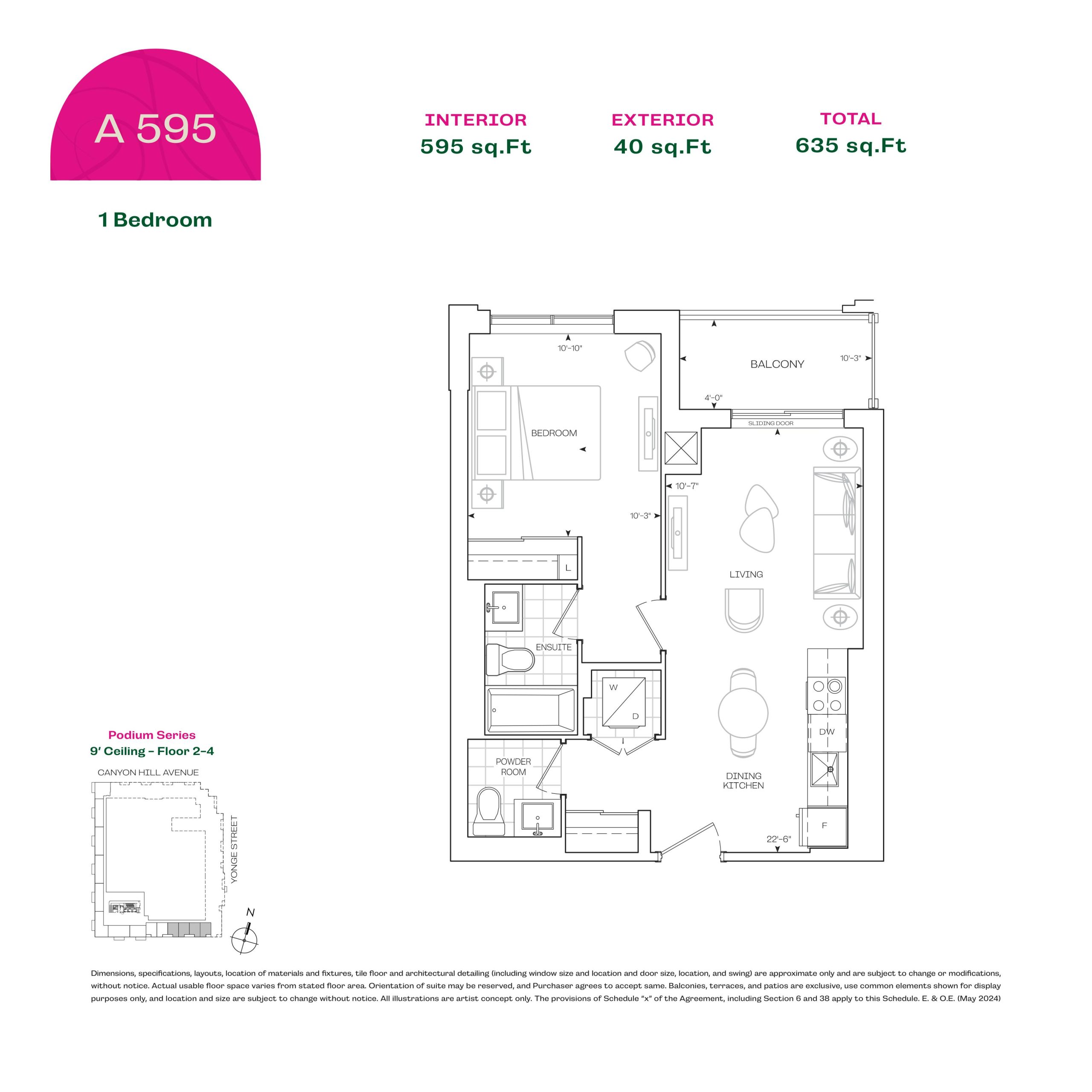 A595 (Tower Suites) floor plan