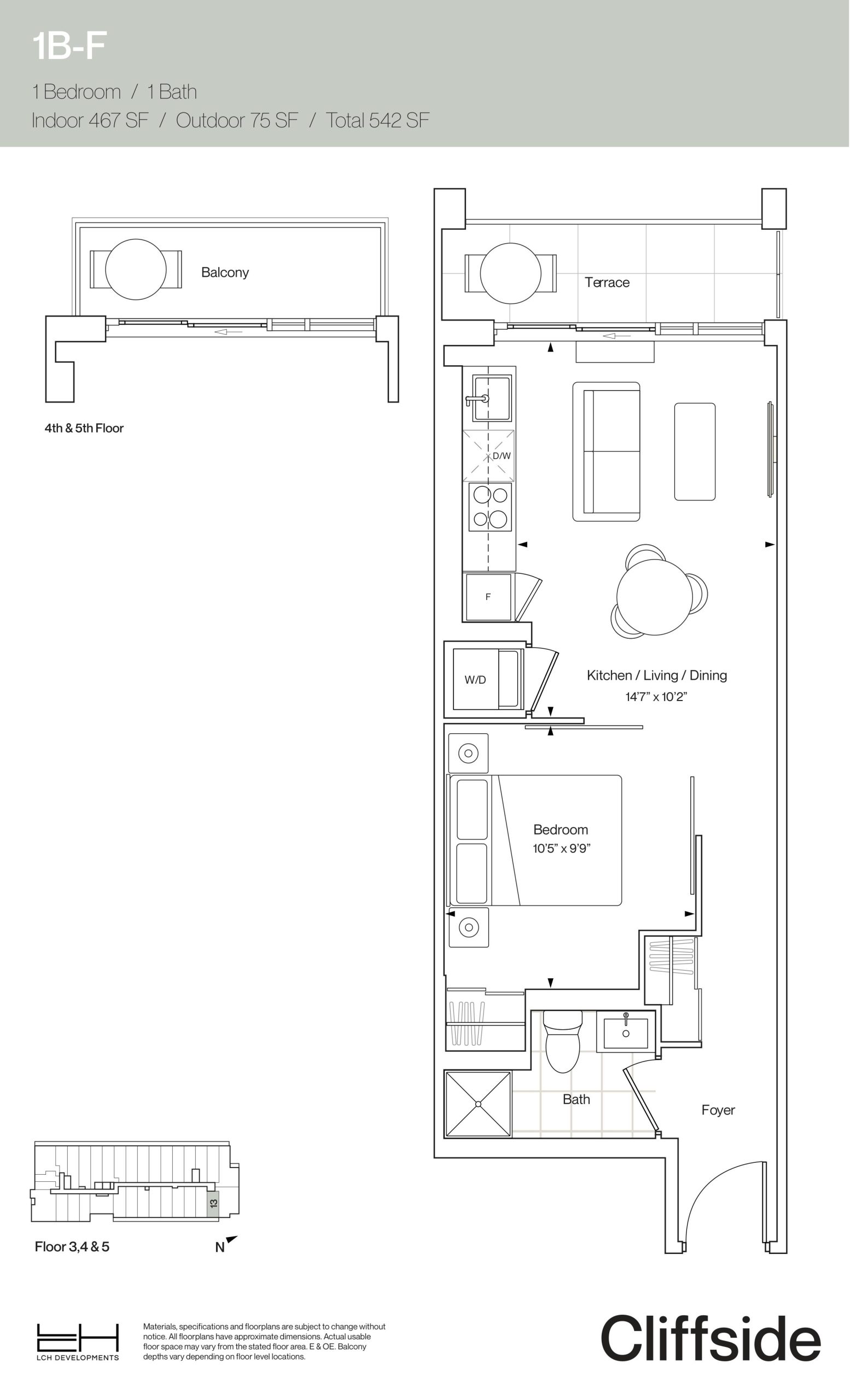 1B-F floor plan