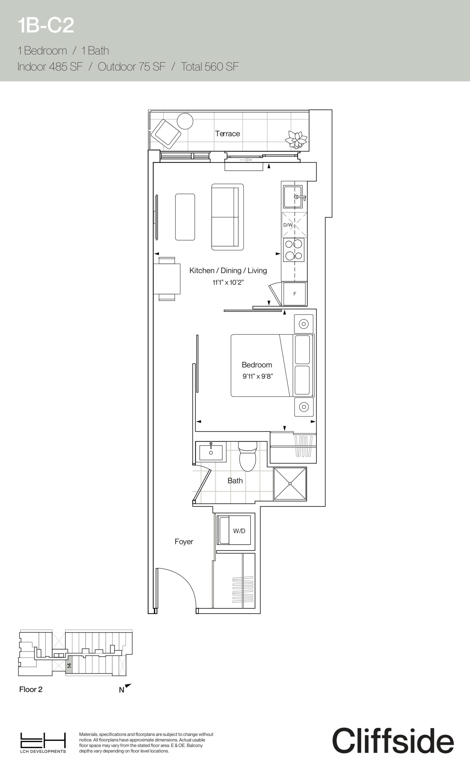 1B-C2 floor plan